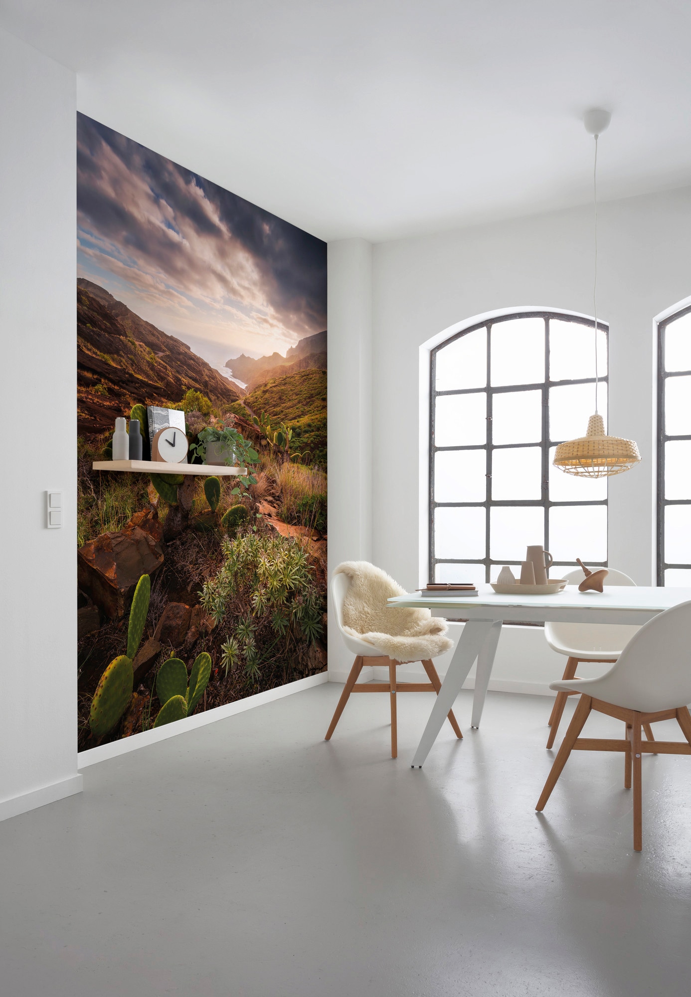 Komar Vliestapete »Digitaldruck Vlies - Warmes Licht - Grösse 200 x 280 cm«, bedruckt, Wohnzimmer, Schlafzimmer