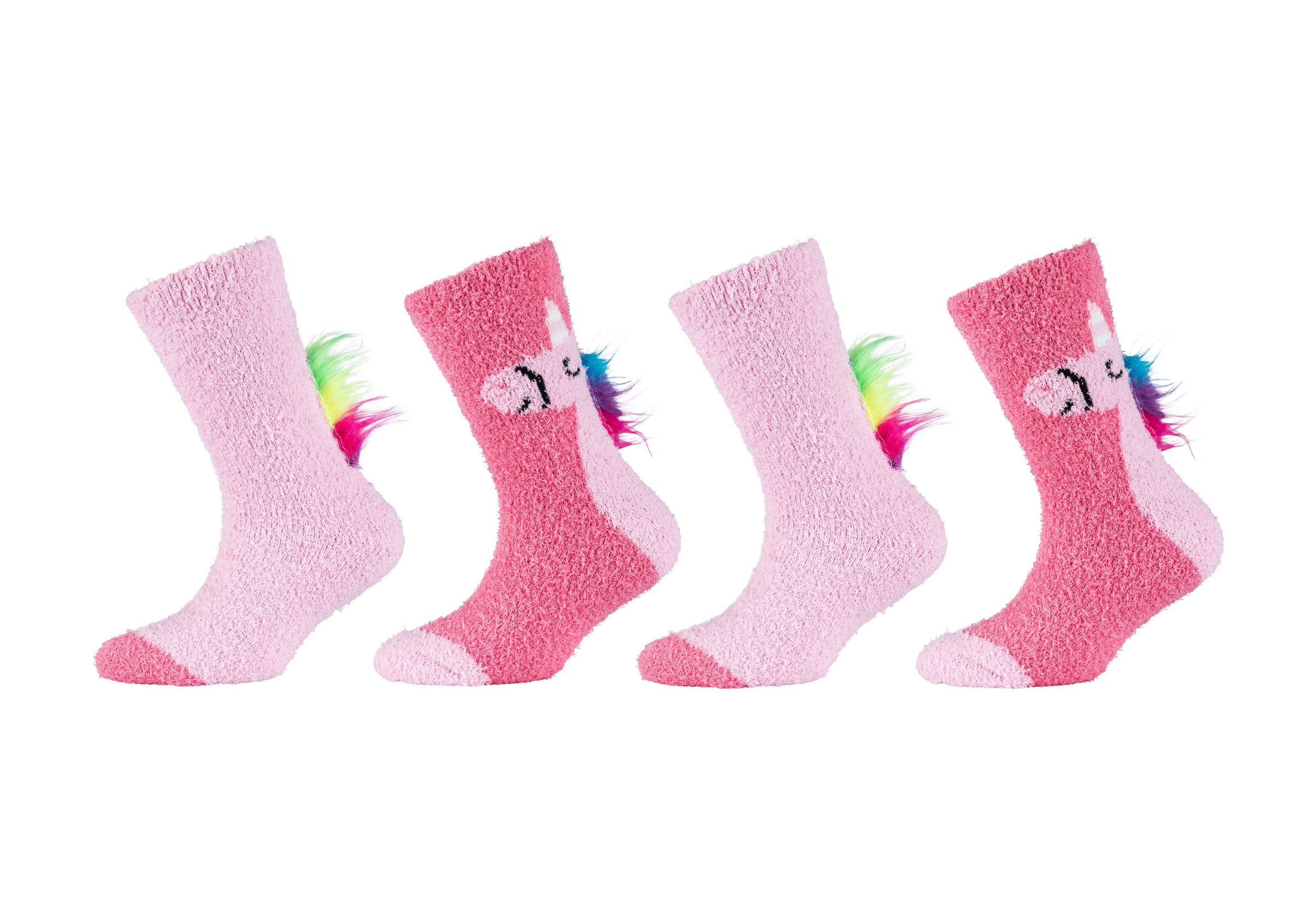 Image of Camano Socken "COSY FANCY APPLICATION SOCKS" 4 Stk. tlg. mit elastischem Bund