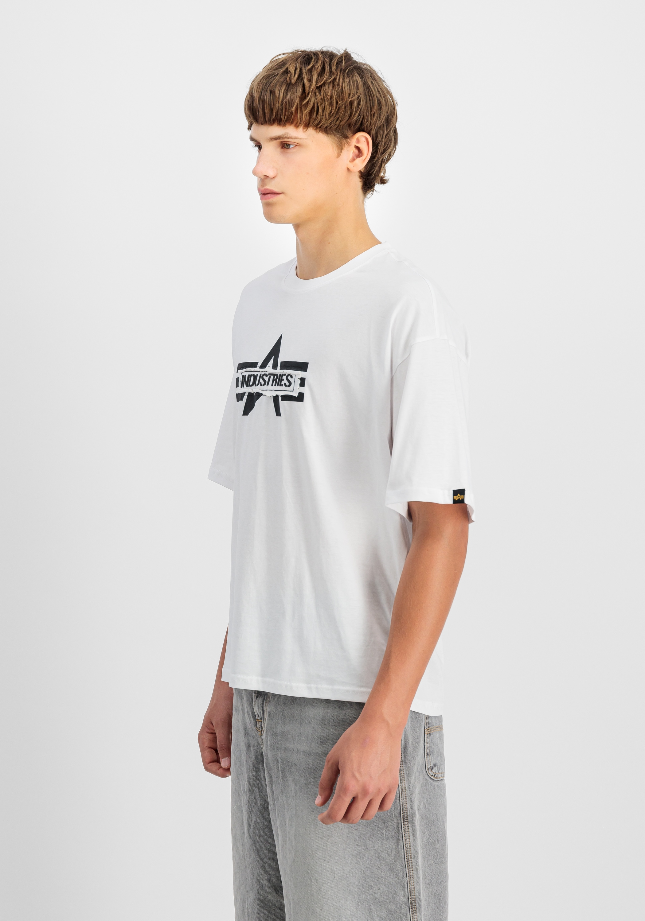Image of Alpha Industries T-Shirt "Logo Edge T-Shirt"