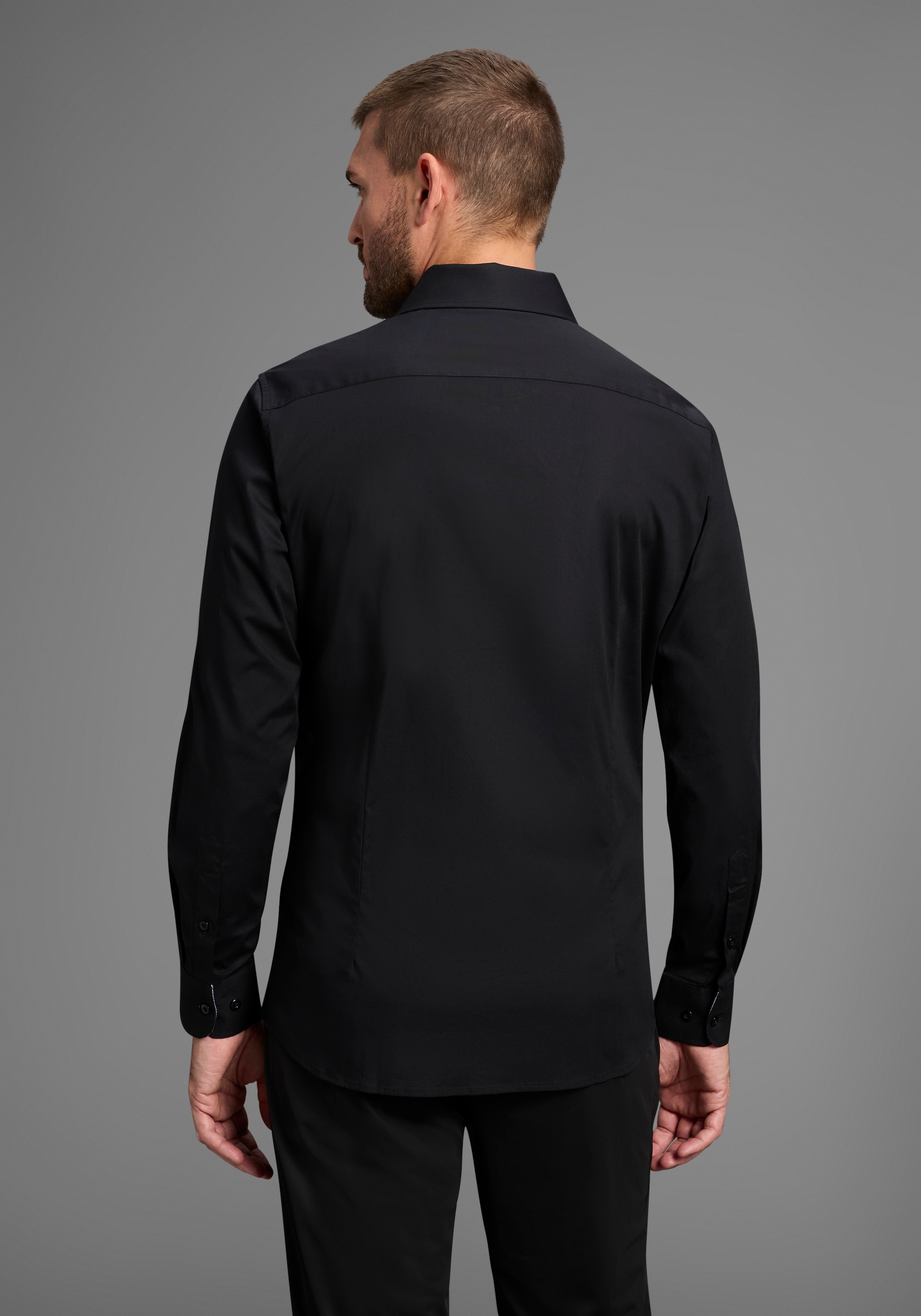 Bruno Banani Chemise à manches longues »elastische Baumwollqualität« für maximale Bewegungsfreiheit durch Stretch