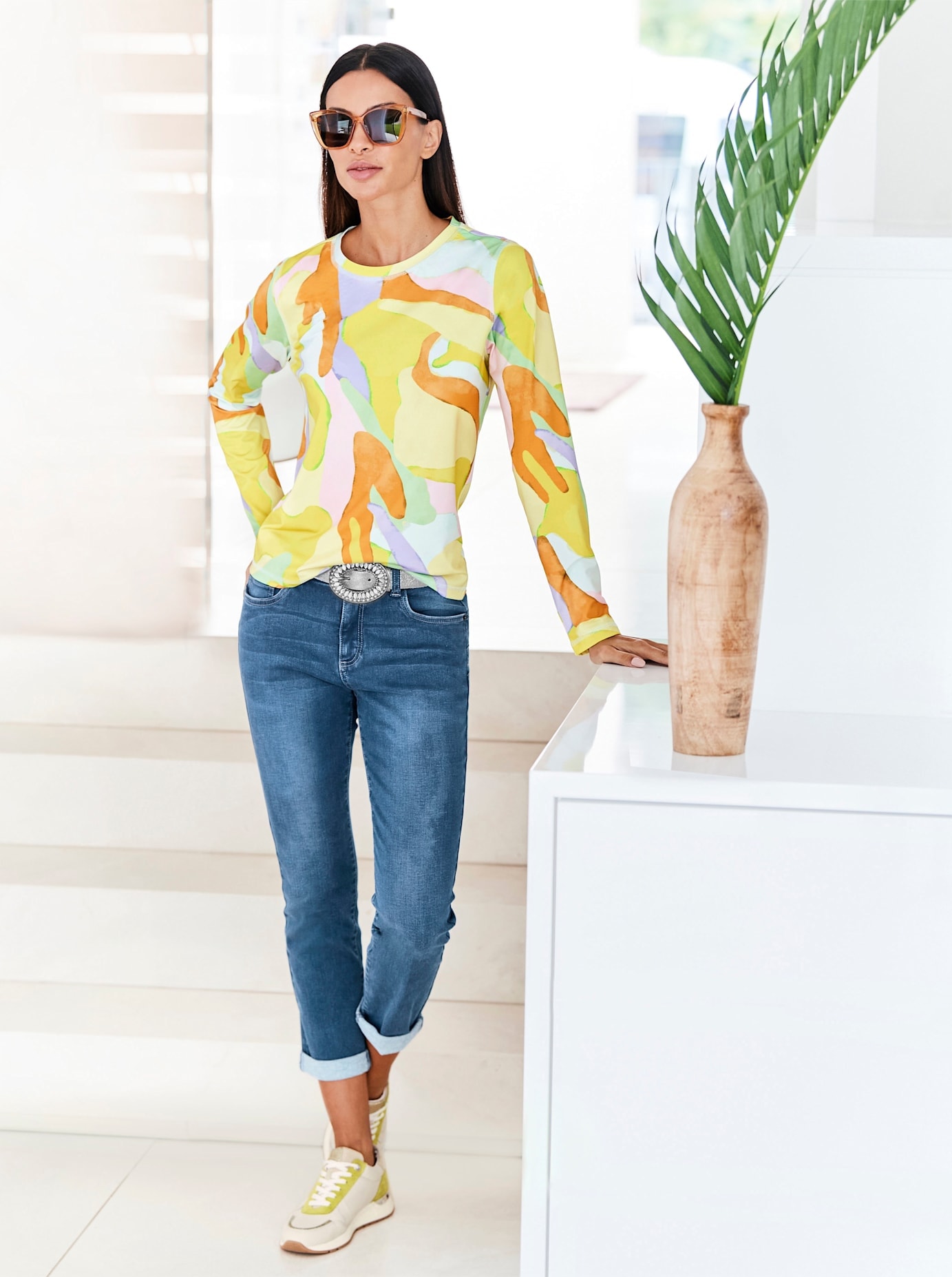 Image of RICK CARDONA by heine Langarmshirt "Druck-Shirt" 1 Stk.