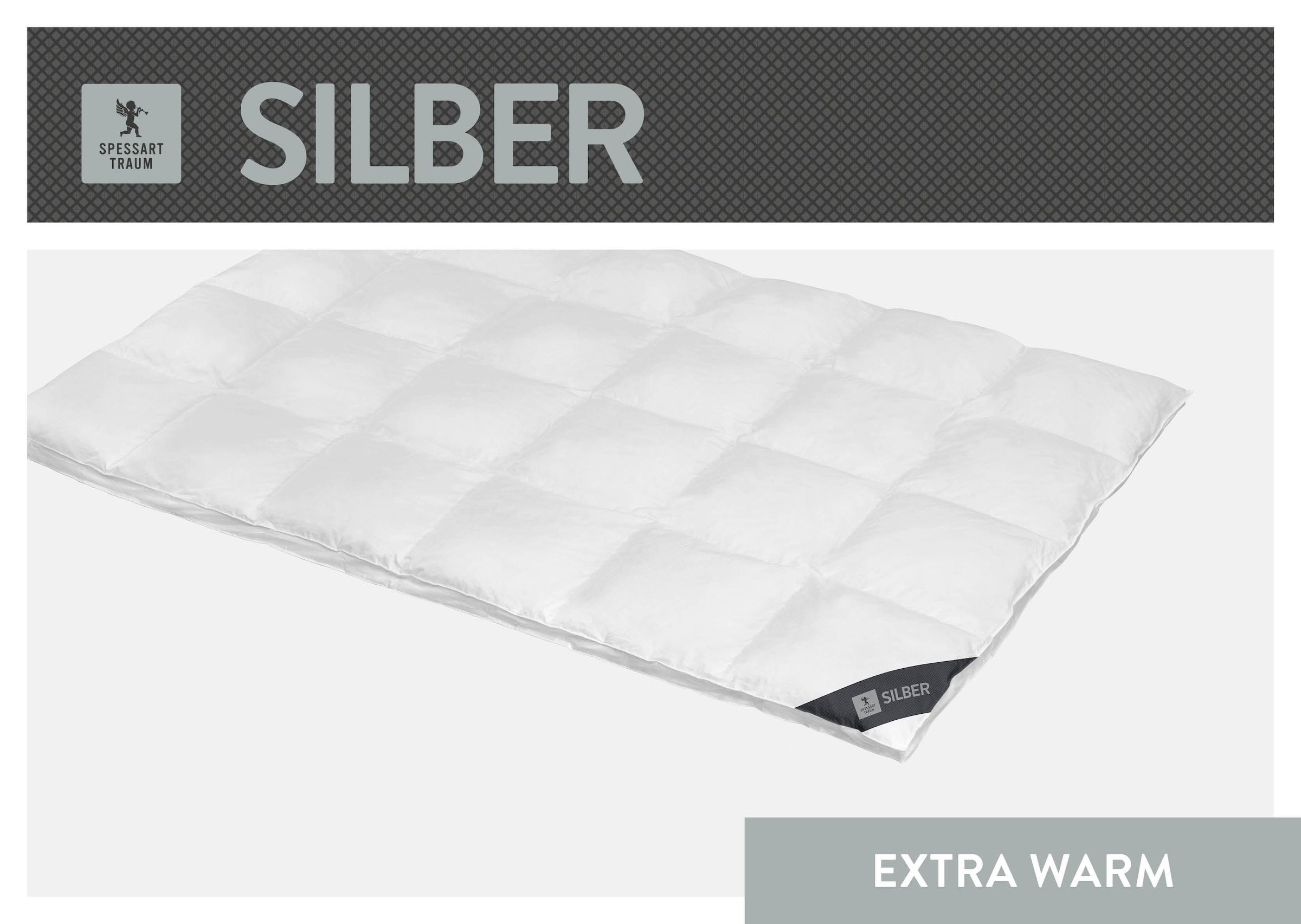 Image of SPESSARTTRAUM Daunenbettdecke "Silber" extrawarm Füllung 100% Daunen 1 Stk. tlg. hergestellt in Deutschland, allergikerfreundlich