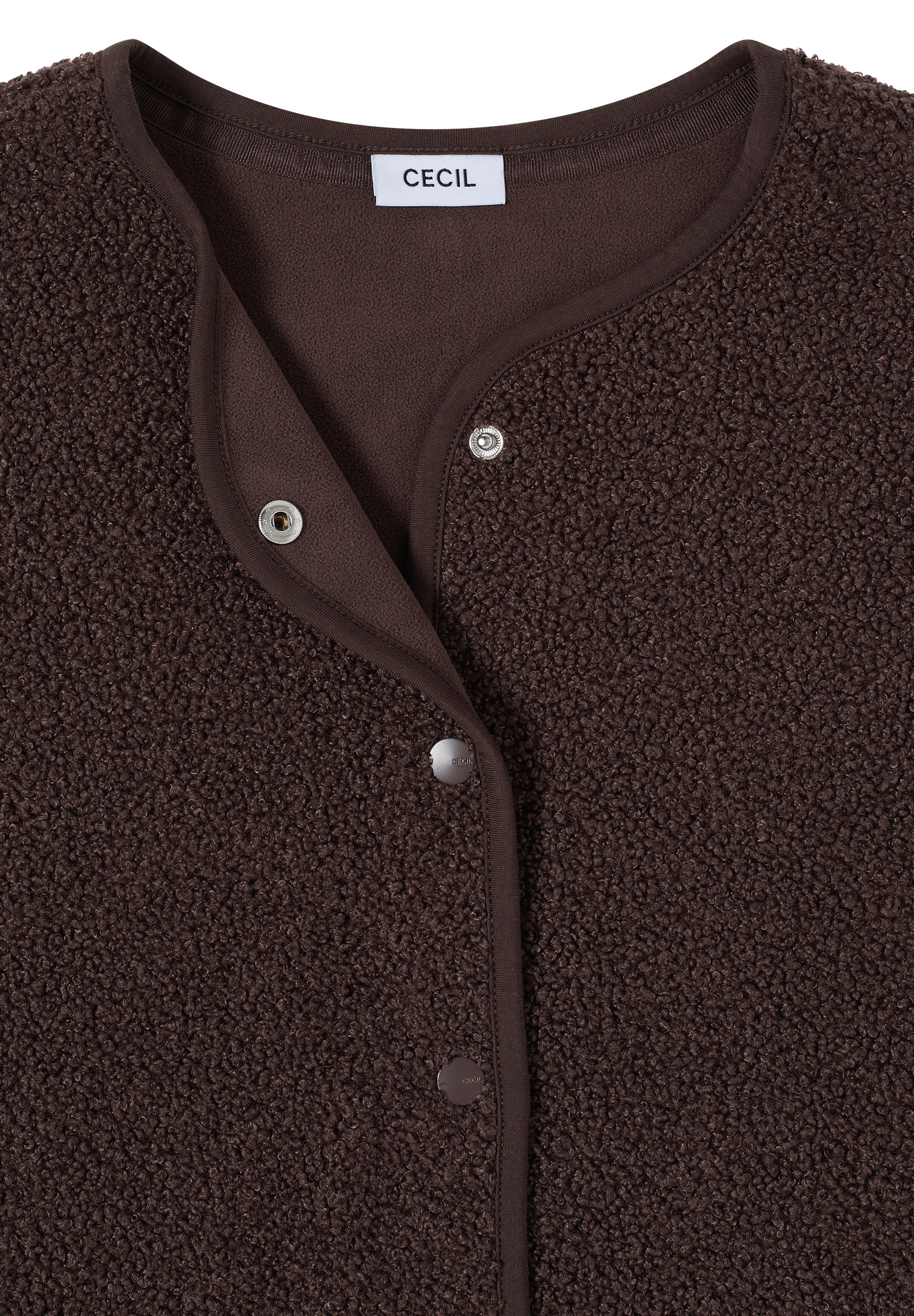 Cecil Fellweste »Curly fake Wool« in Woll-Optik
