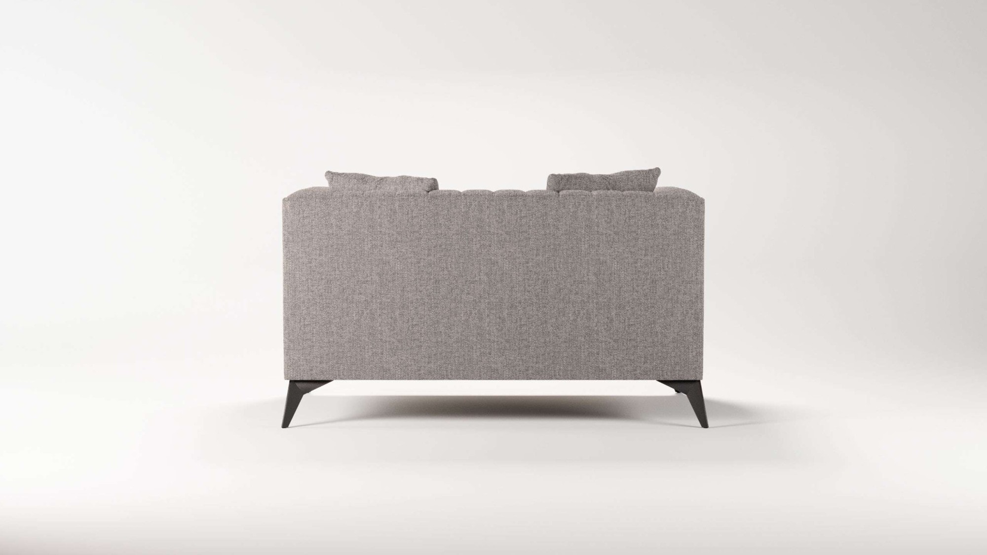Places of Style Loveseat »MATTHEW Loungesessel, Masse B/T/H: 130/86/74 cm«, incl. Zierkissen, feine Steppung im Rücken, belastbar bis 200kg