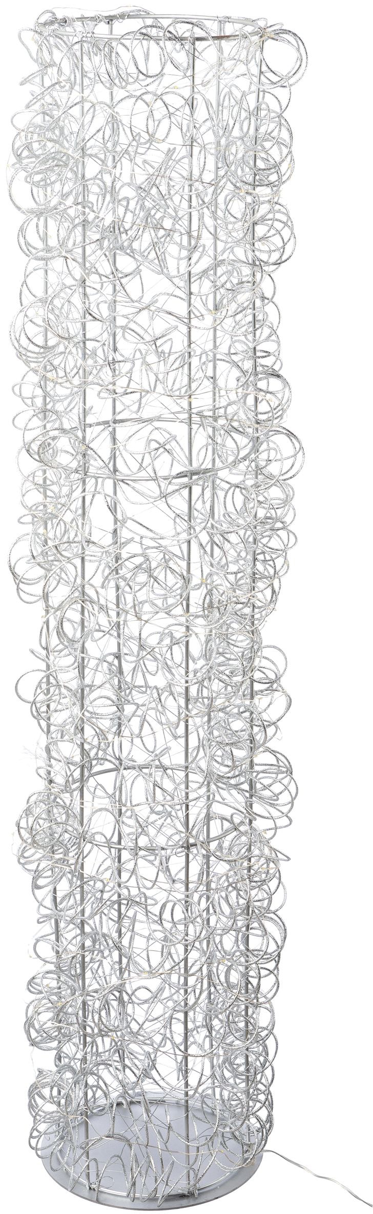 Image of Creativ light Dekoobjekt "Metalldraht-Tower" Zylinder aus Draht, mit Timerfunktion, USB Kabel