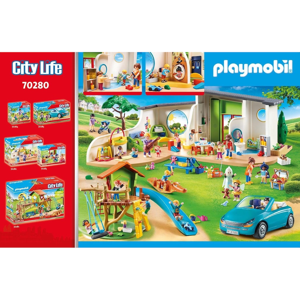 Playmobil® Konstruktions-Spielset »KiTa Regenbogen (70280), City Life«, (180 St.)