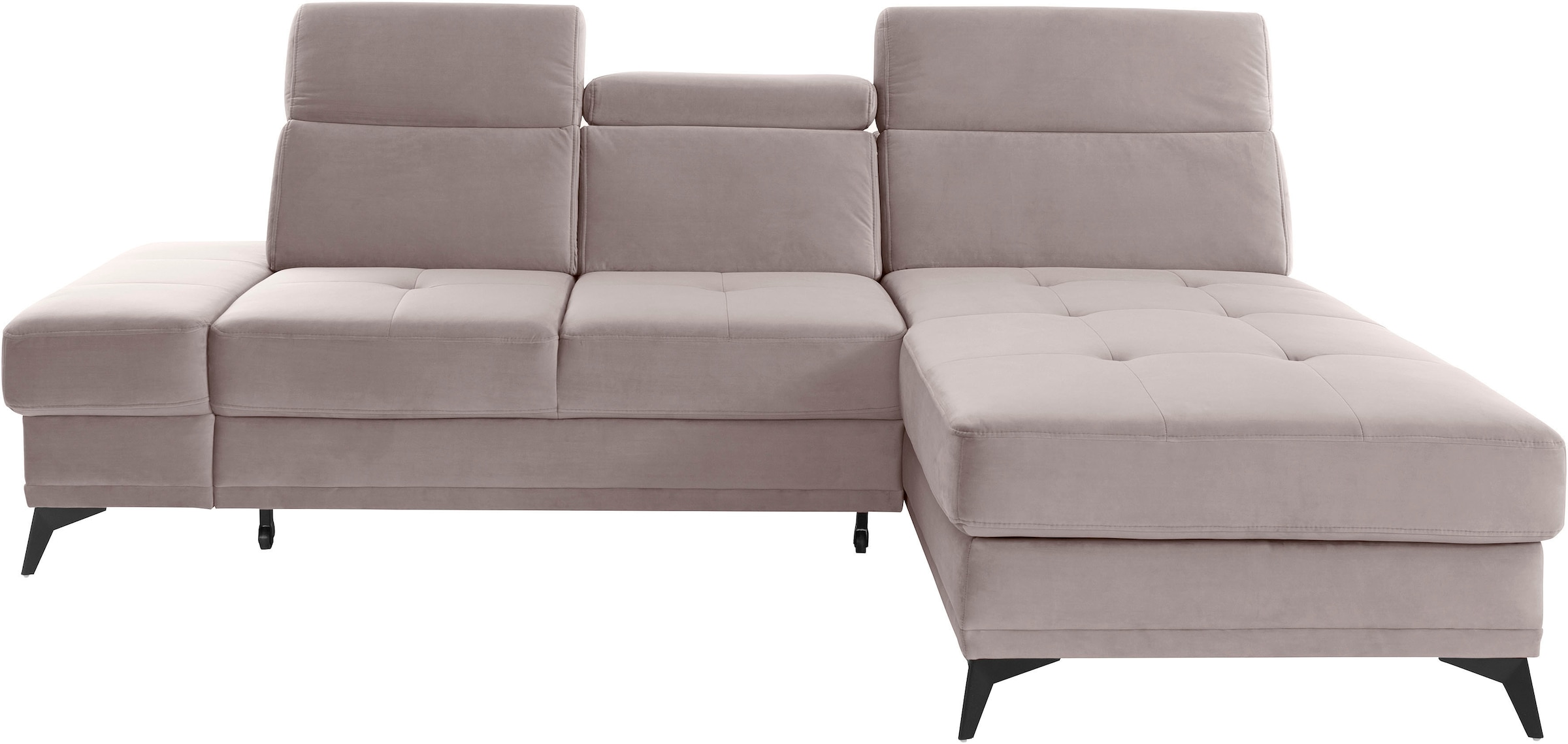 Image of Home affaire Ecksofa "Cardiz L-Form" inkl.Kopfteilverstellung und Federkern wahlweise mit Bettfunktion