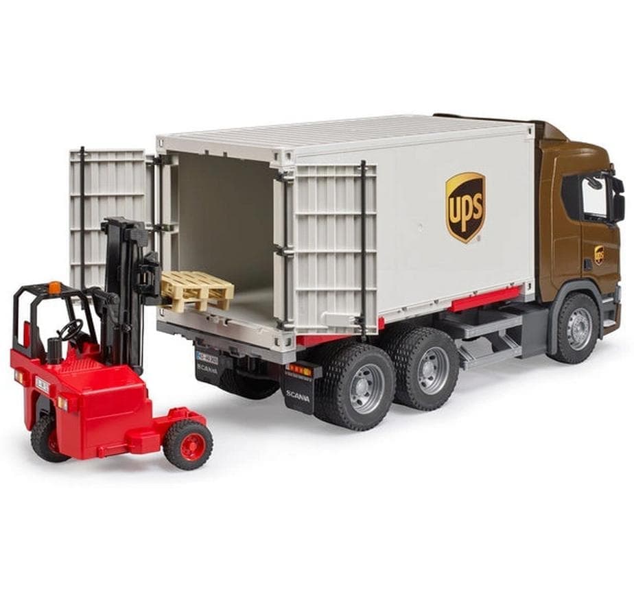 Bruder® Spielzeug-LKW »SCANIA Super UPS Logistics Truck«, Einsatzfahrzeug
