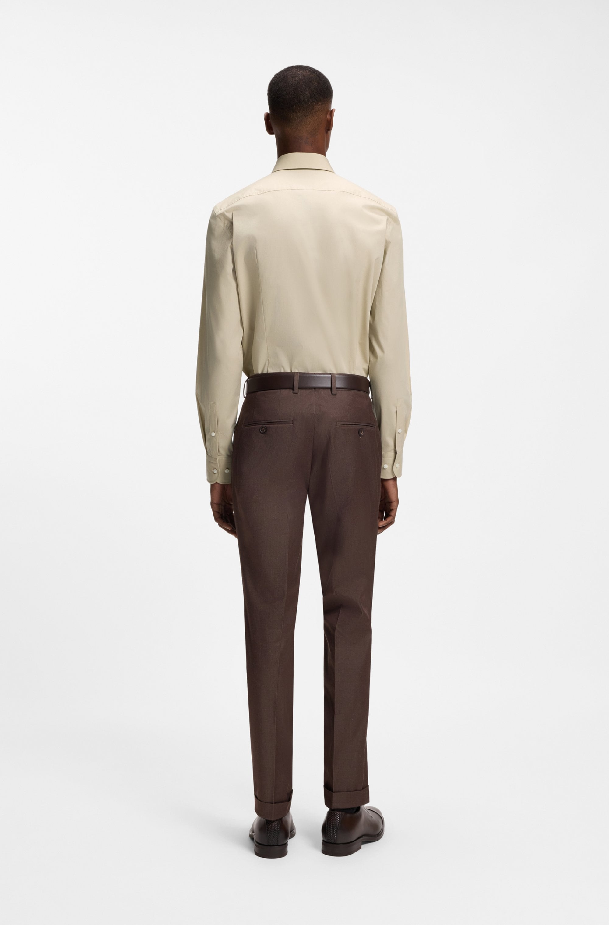 BOSS Businesshemd Kentkragen, Slim-Fit, bügelleichte Qualität