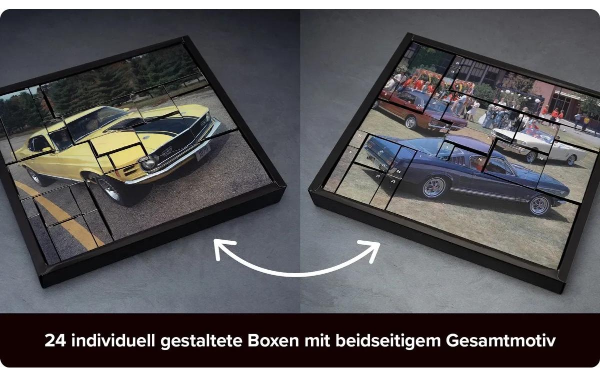 Franzis Calendrier de l'Avent »Mustang Modellbausatz Massstab 1:43«