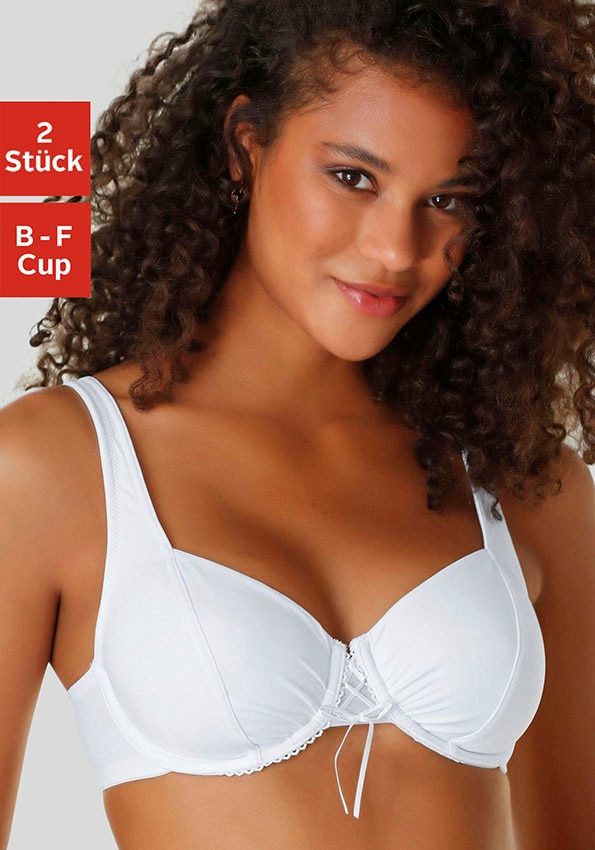 Image of petite fleur by Lascana Dekolleté-BH ", Dirndl-BH, Bügel-BH" Packung, mit schönen Raffungen im Cup, Dessous