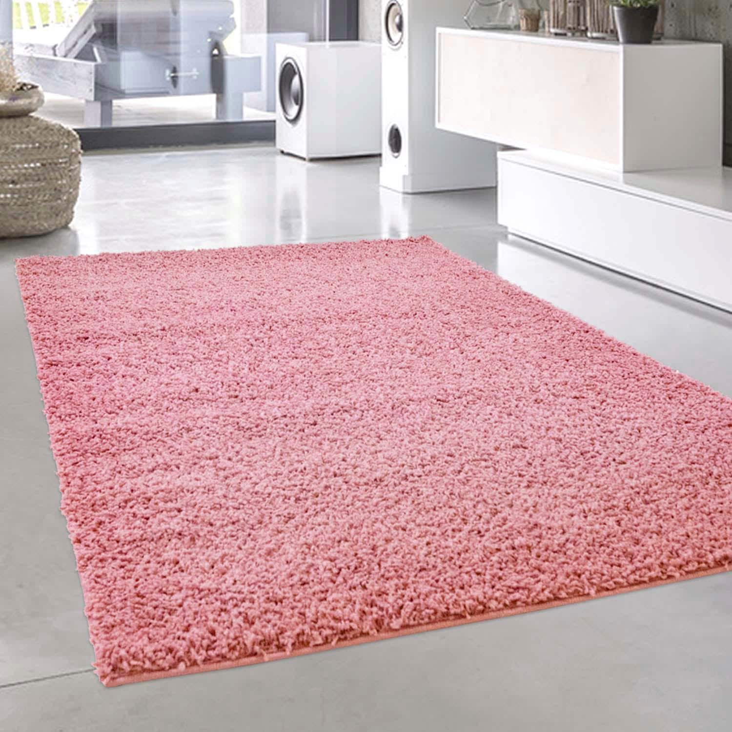 Carpet City Hochflor-Teppich »Pastell Shaggy300«, rechteckig, Shaggy Hochflor Teppich, Uni Farben, Weich