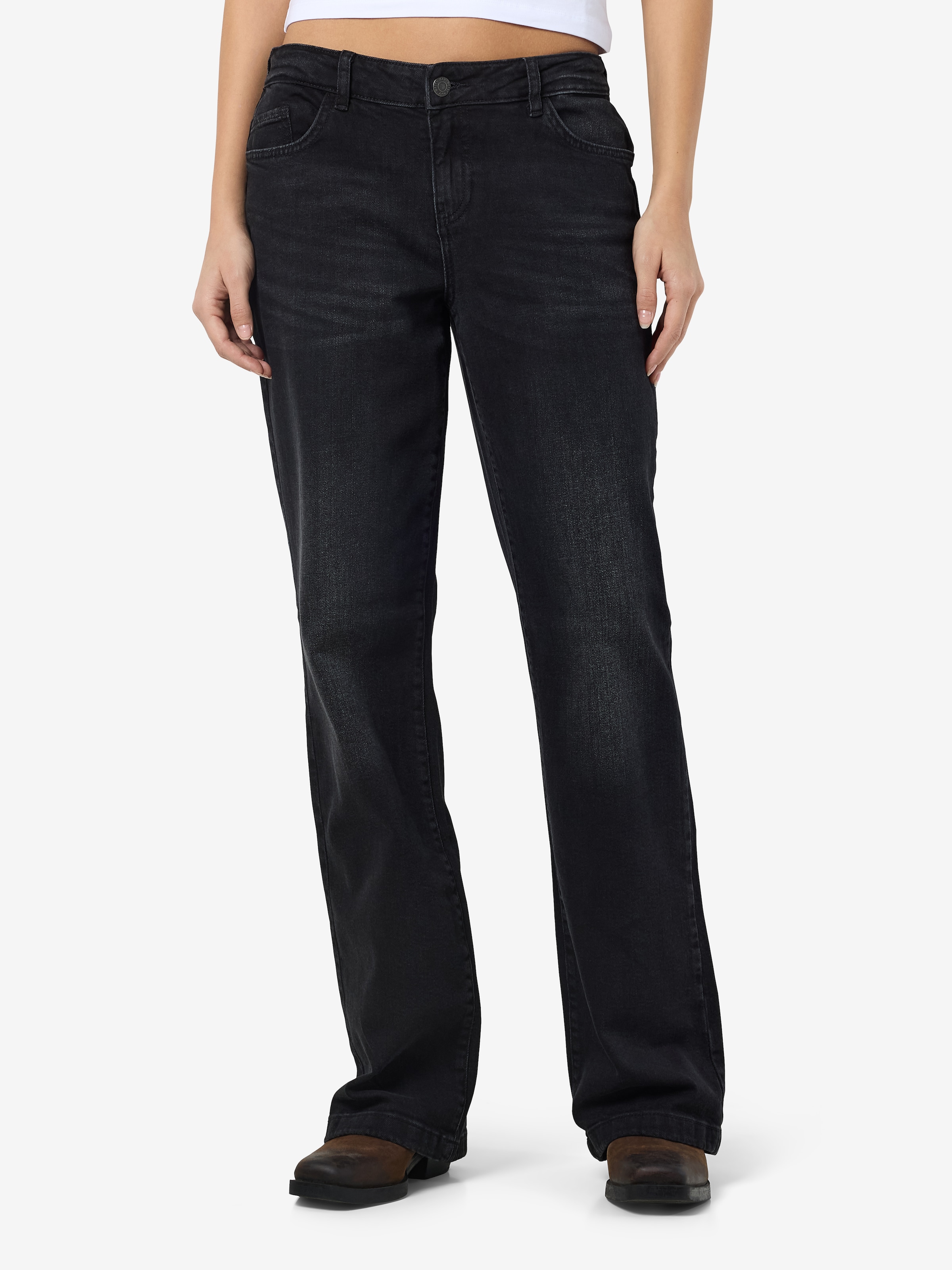 Image of Noisy may Low-rise-Jeans "NMNILA LW WIDE JEANS AZ423BL NOOS"