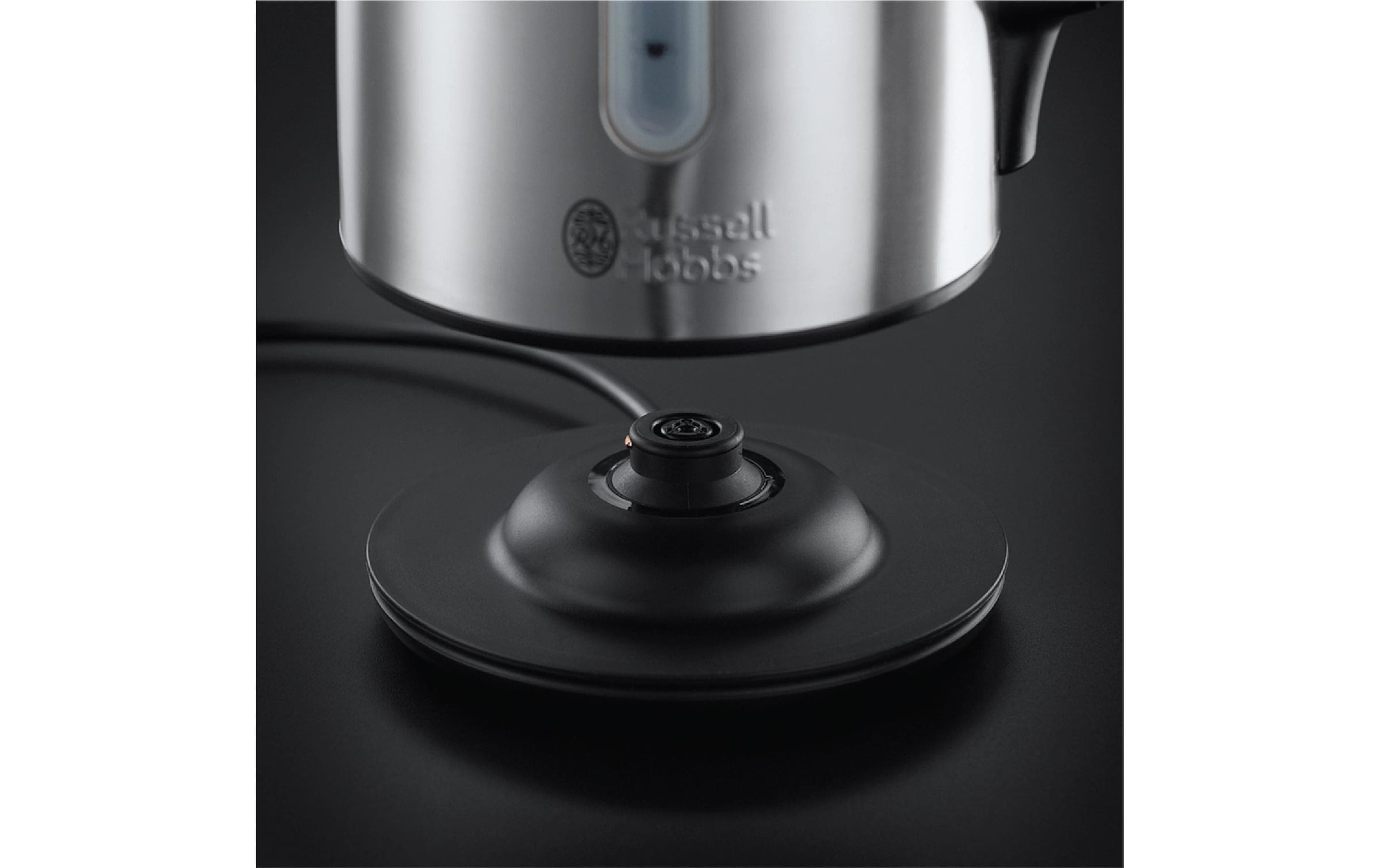 RUSSELL HOBBS Wasserkocher »Buckingham 45474 l, Schwarz/Silber«, 1,7 l, 2400 W