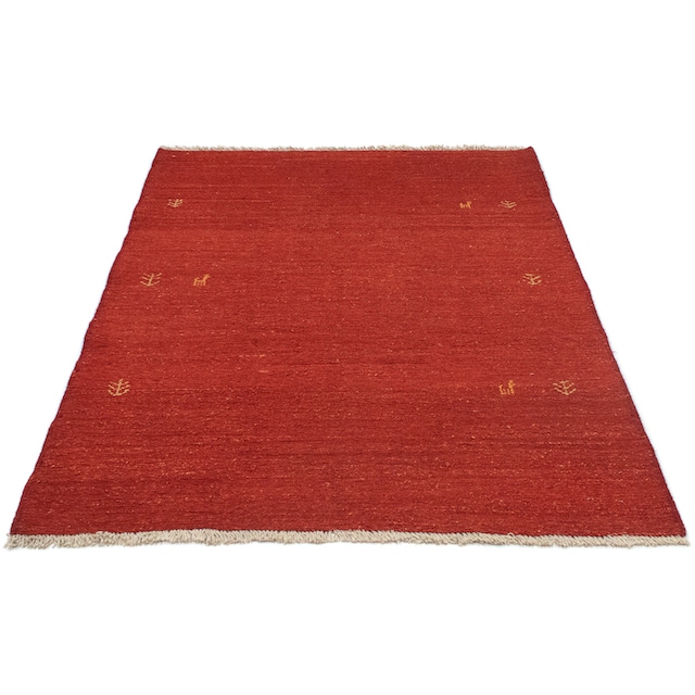 morgenland Wollteppich »Gabbeh Teppich handgeknüpft rot«, rechteckig,  handgeknüpft à bas prix