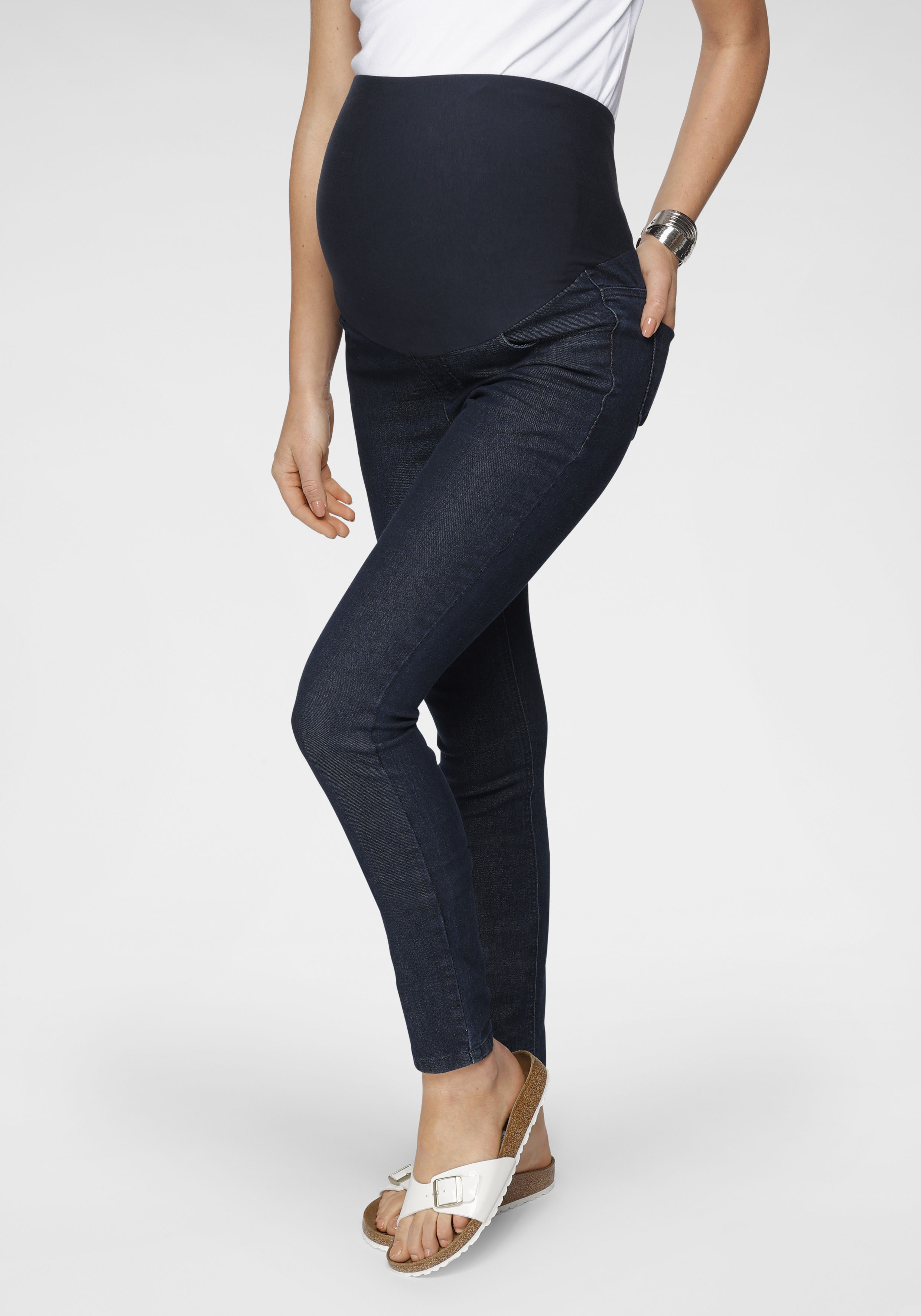 Neun Monate Umstandsjeans », Jeans für Schwangerschaft und Stillzeit«, in modischer Waschung-Neun Monate 1