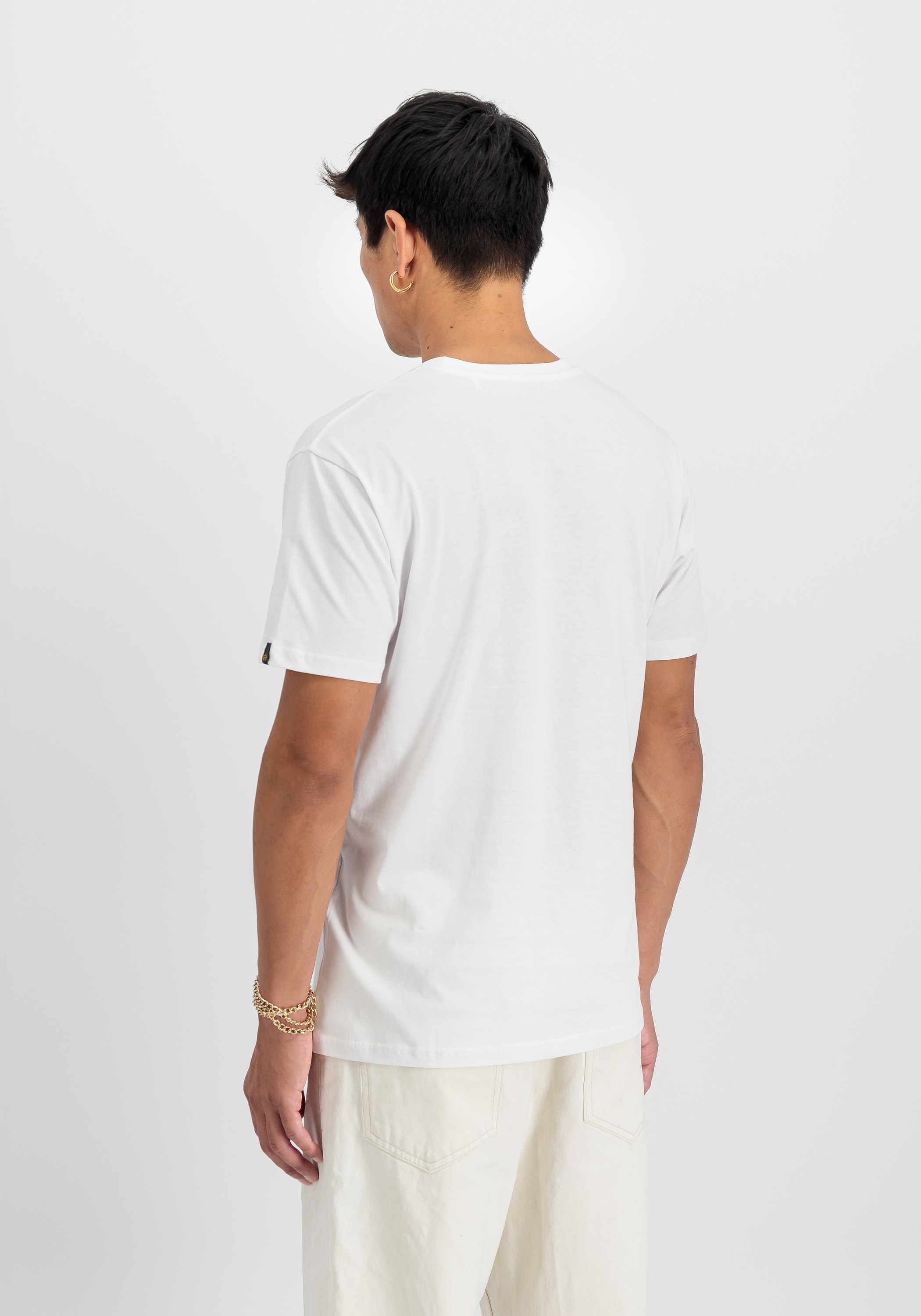Image of Alpha Industries T-Shirt "Basic Mid Logo TPU T-Shirt"