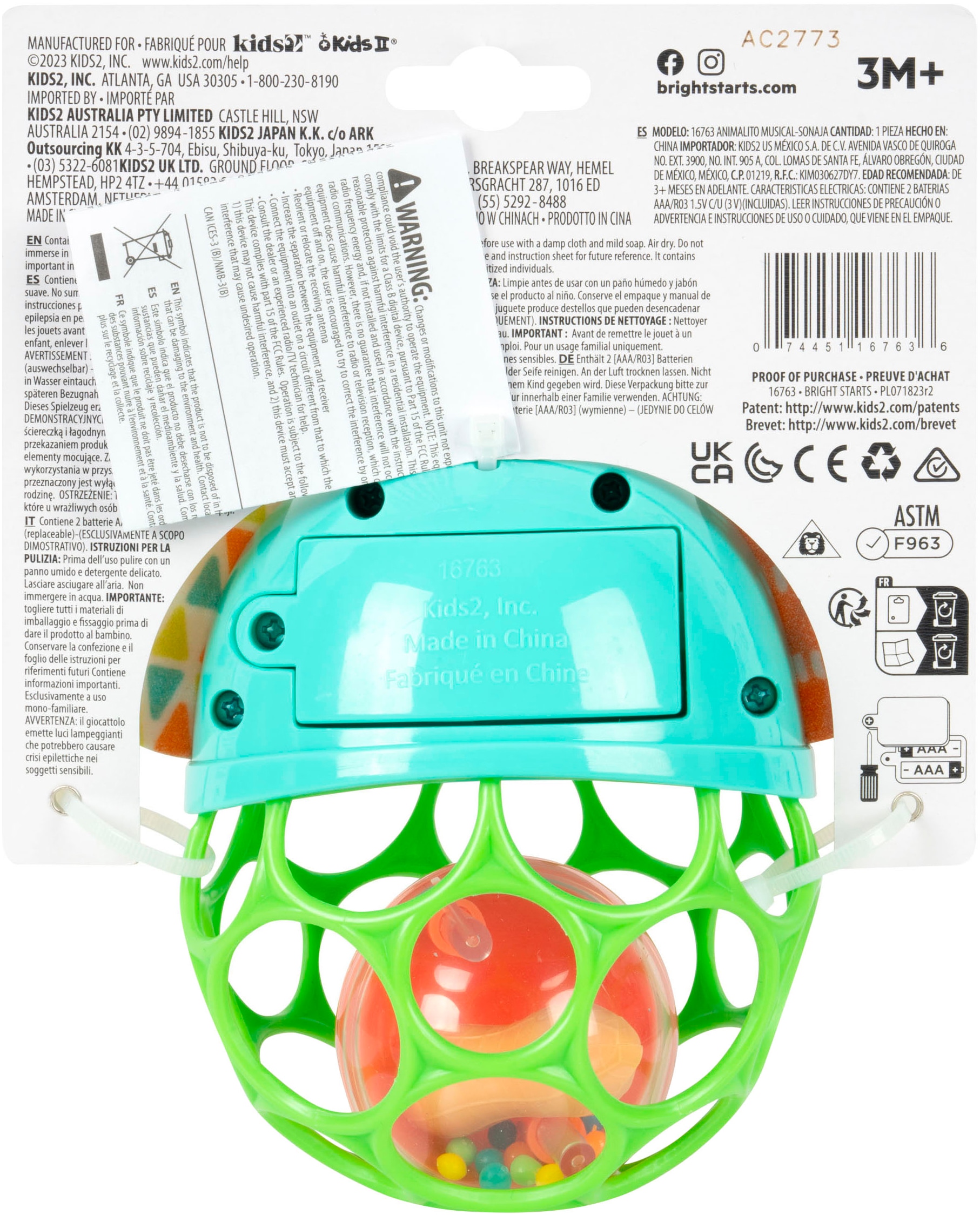 Bright Starts Jouets éducatifs »Giggle & Glow  Musical Light-Up Toy« mit Licht und Sound