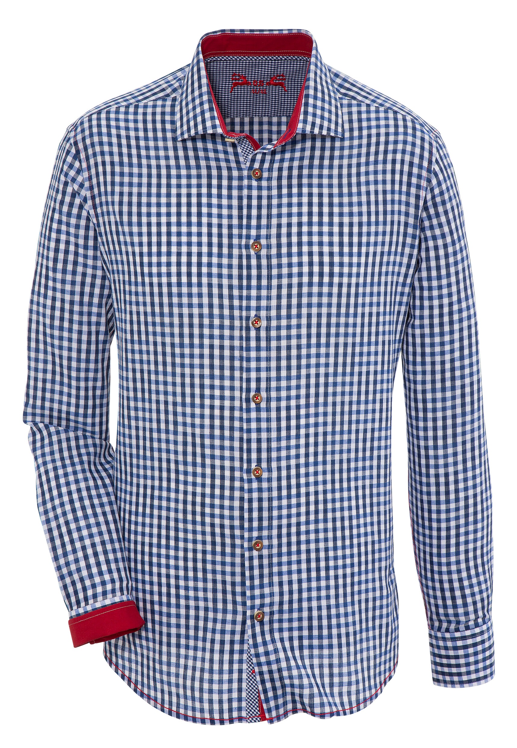 Image of OS-Trachten Trachtenhemd, Manschetten und Innenkragen in Kontrast bei Ackermann Versand Schweiz
