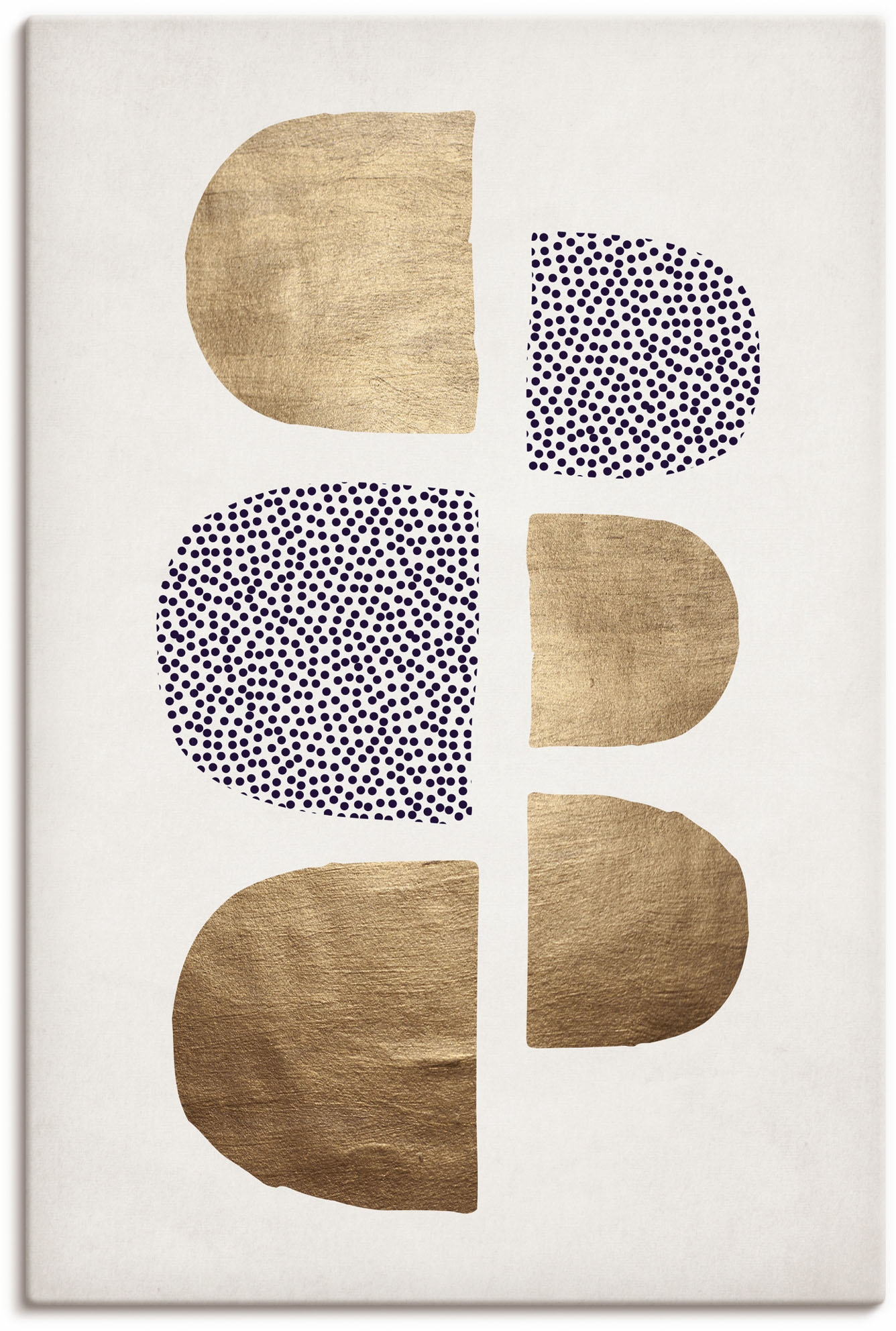 Image of Artland Leinwandbild "Geometrische Abstracta" Muster 1 Stk. tlg. auf Holzrahmen gespannt