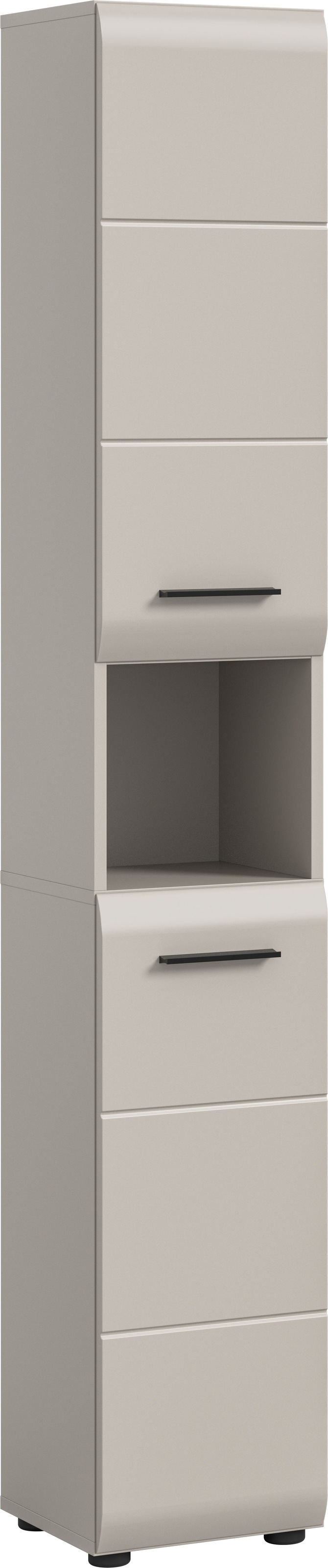 Image of welltime Stauraumschrank 1 Stk. tlg. Florenz, Badschrank Hoch, Kaschmir, 185 cm Höhe