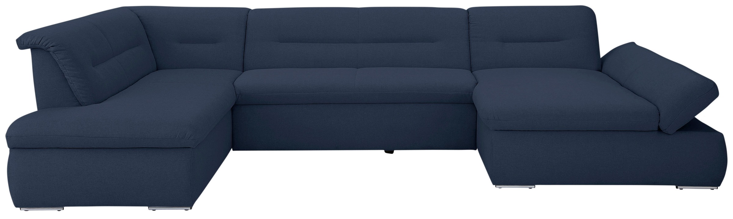 Home affaire Wohnlandschaft »Avesa U-Form« Wahlweise mit Armteilverstellung und Bettfunktion, B/T/H: 355/216/80cm