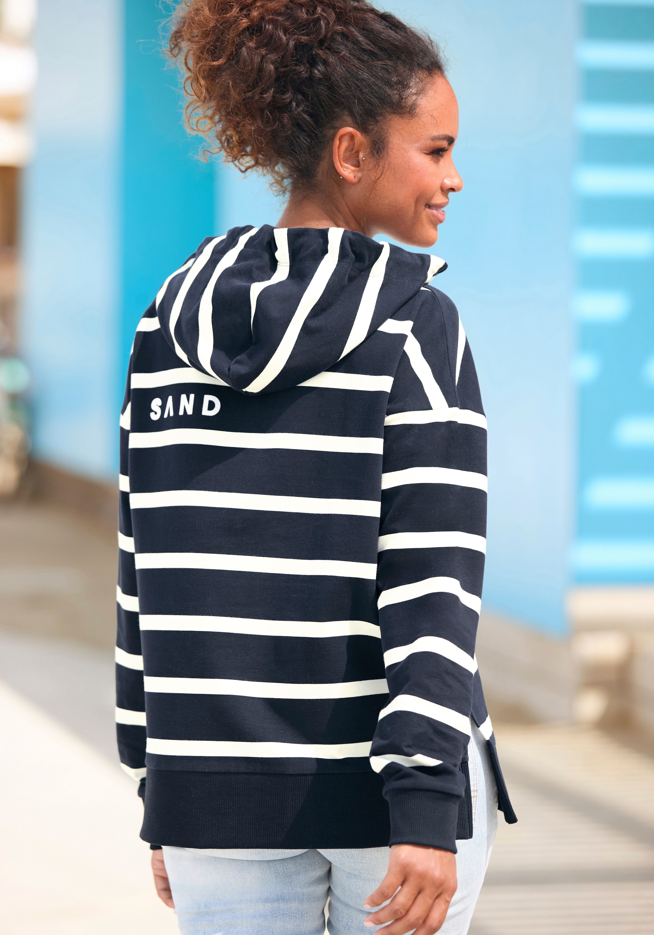 Elbsand Sweat à capuche »Marvi«, avec impression logo
