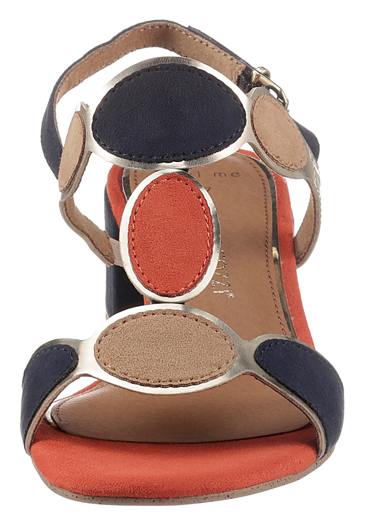MARCO TOZZI Sandalette, Blockabsatz, Sommerschuh, Riemchensandale mit verstellbarer Schnalle