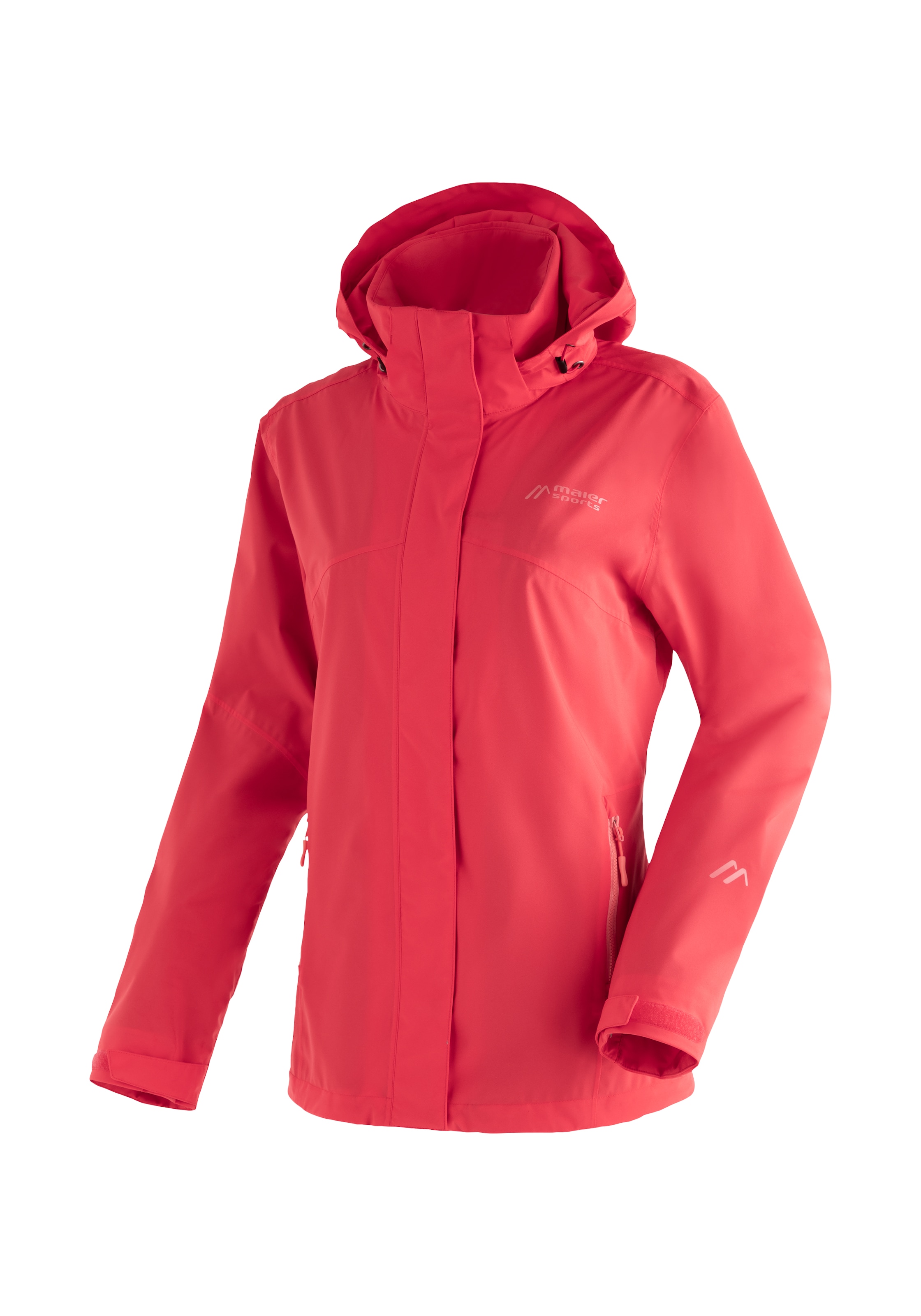 Maier Sports Outdoorjacke »Metor rec W«, Damen Regenjacke wasserdicht mit Kapuze, 2 Taschen aussen, Innentasche