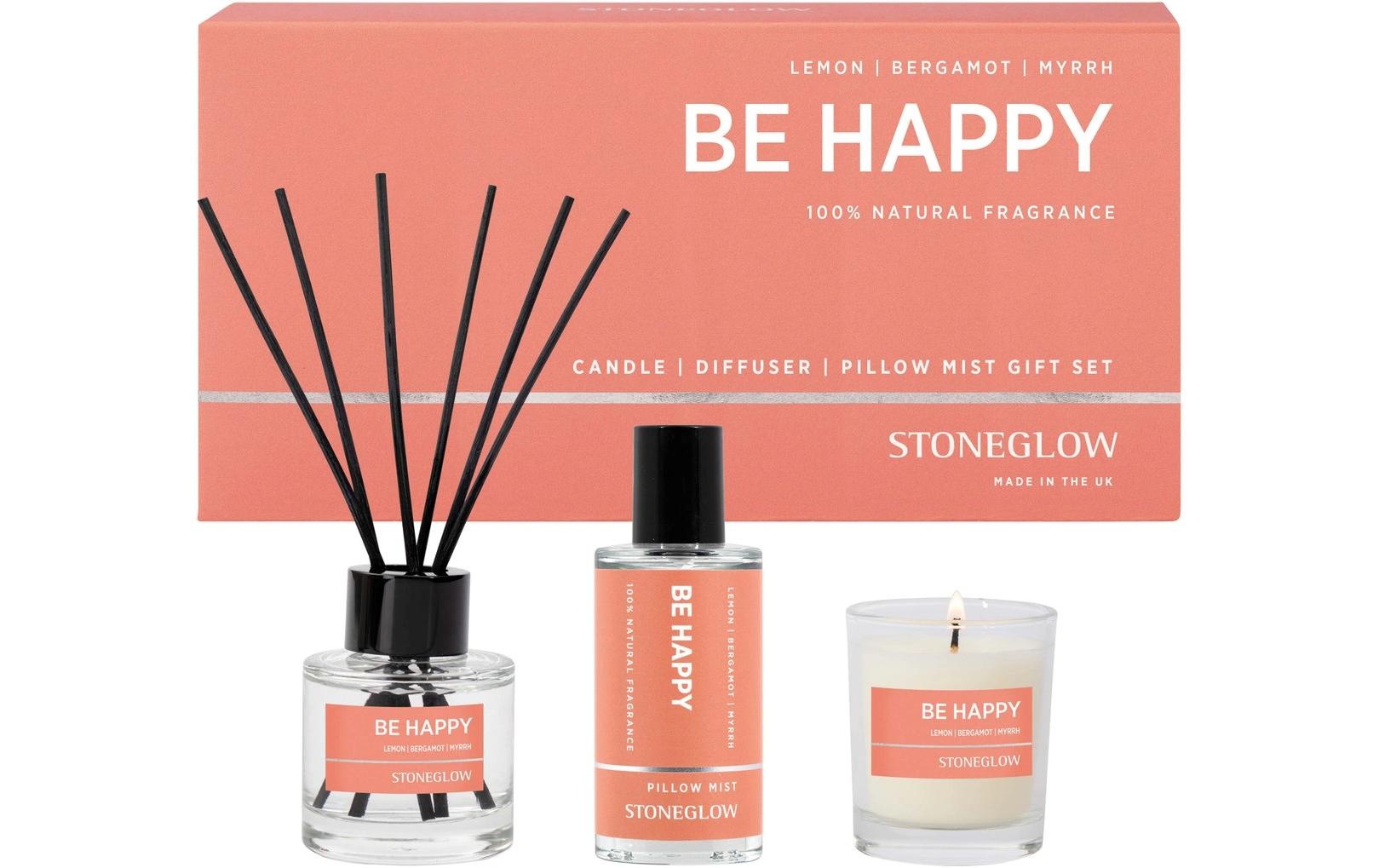 Image of Stoneglow Raumduft "Be Happy 3-teilig, 50 ml"