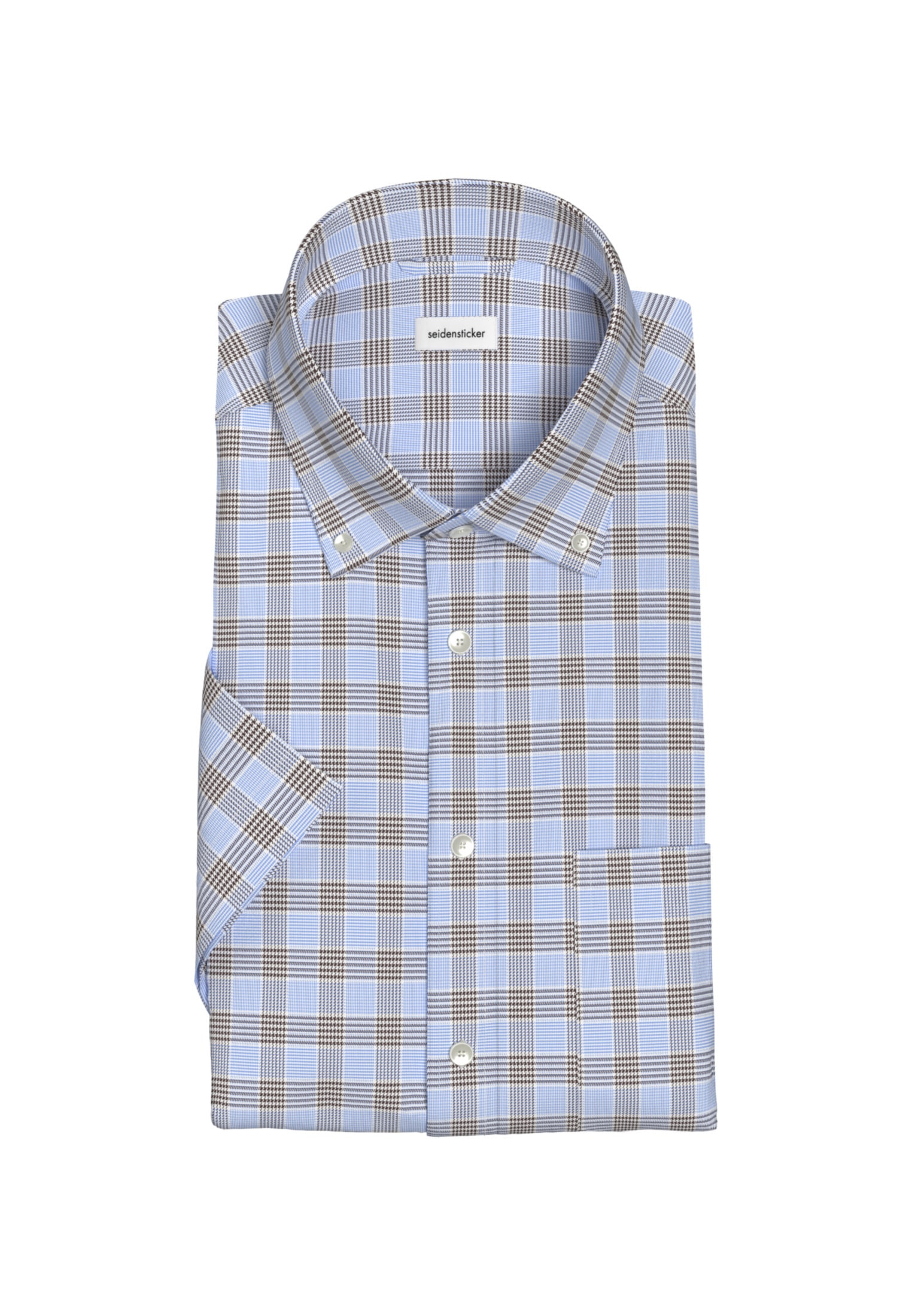 seidensticker Chemise d'affaires »Regular« Regular 1/2 Button-Down-Kragen Karo