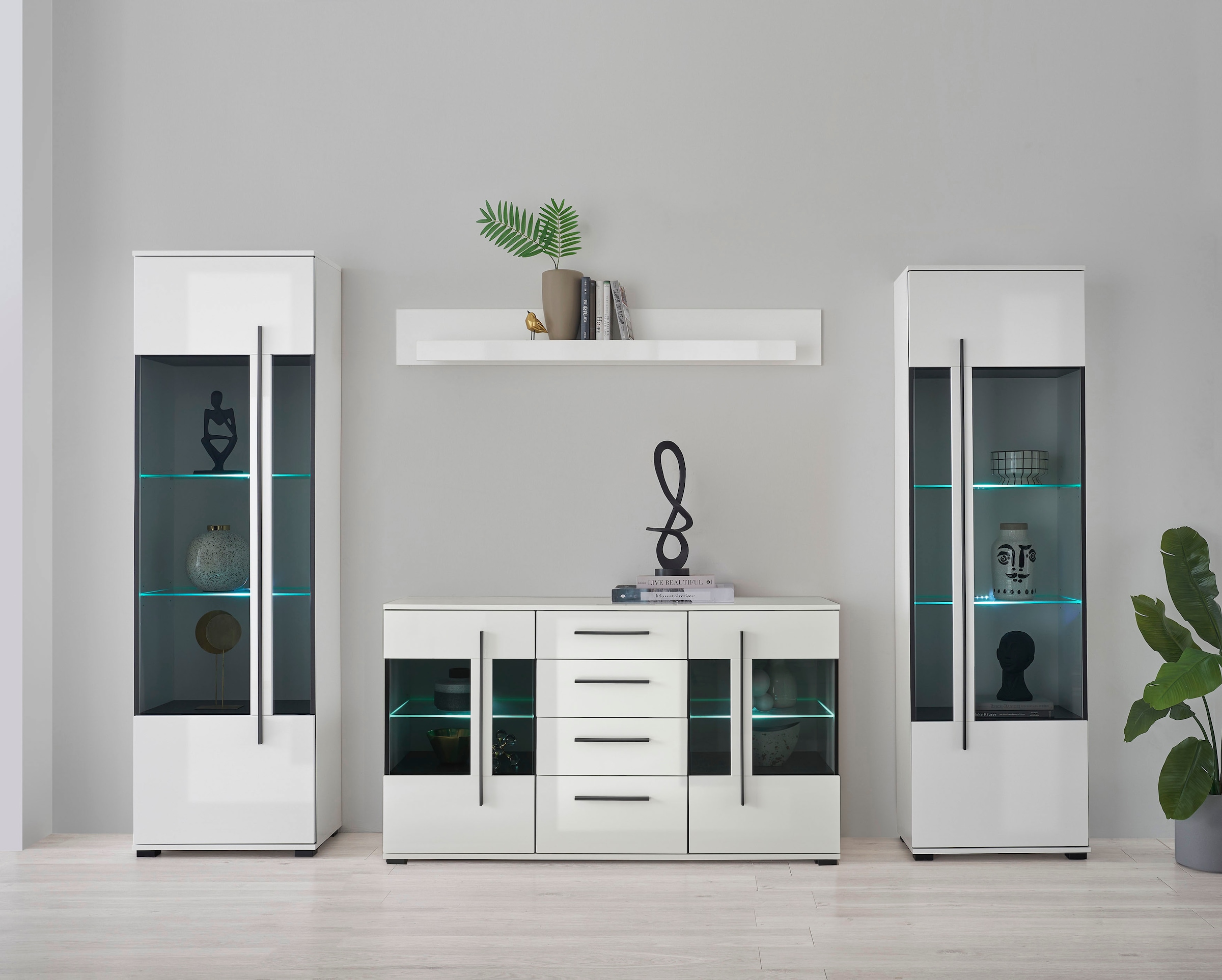 Image of Home affaire Wohnwand "Cantara" Set, 4 Stk. tlg.