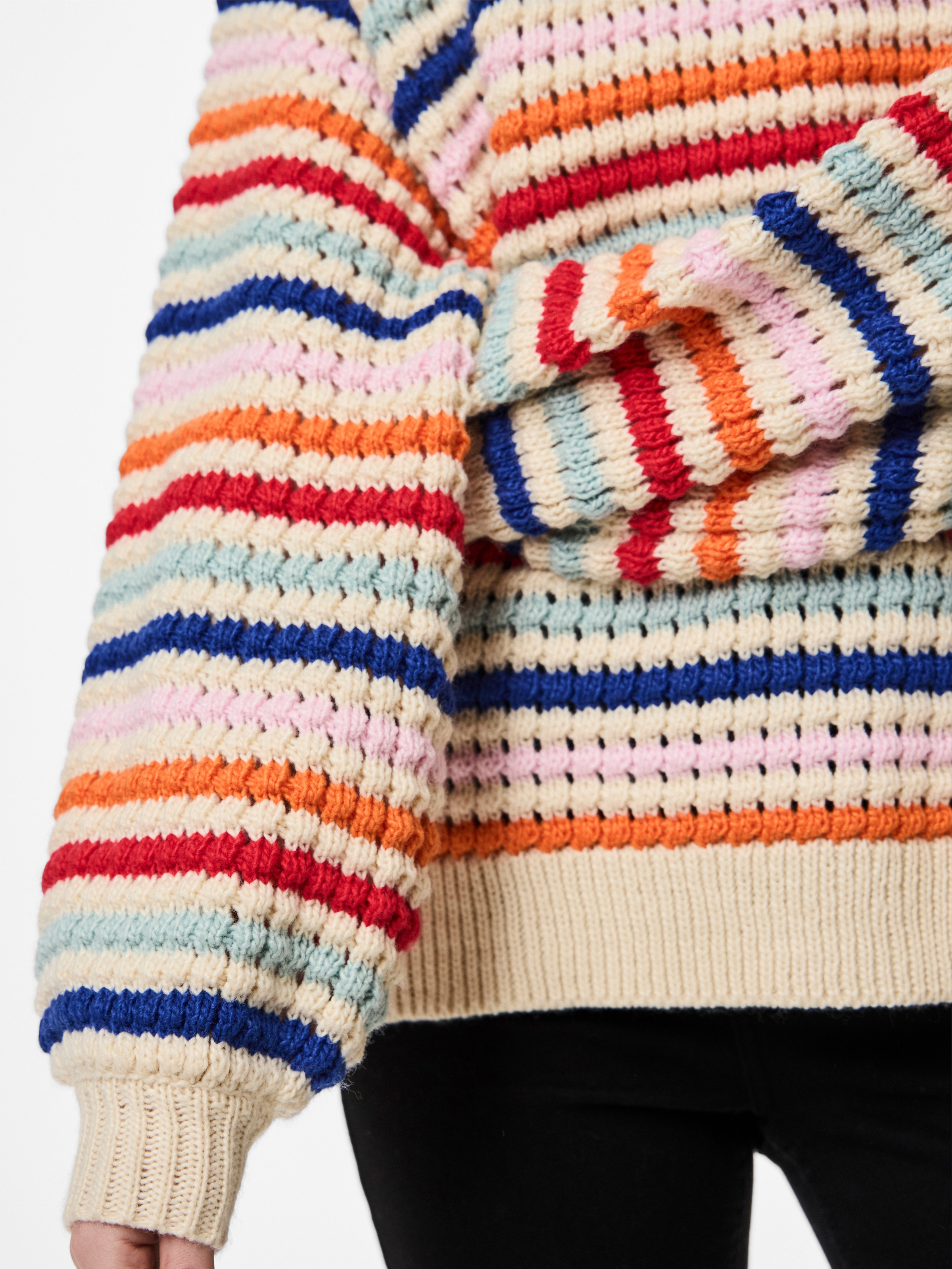 pieces Rundhalspullover »PCDOSLA LS O-NECK KNIT MM«