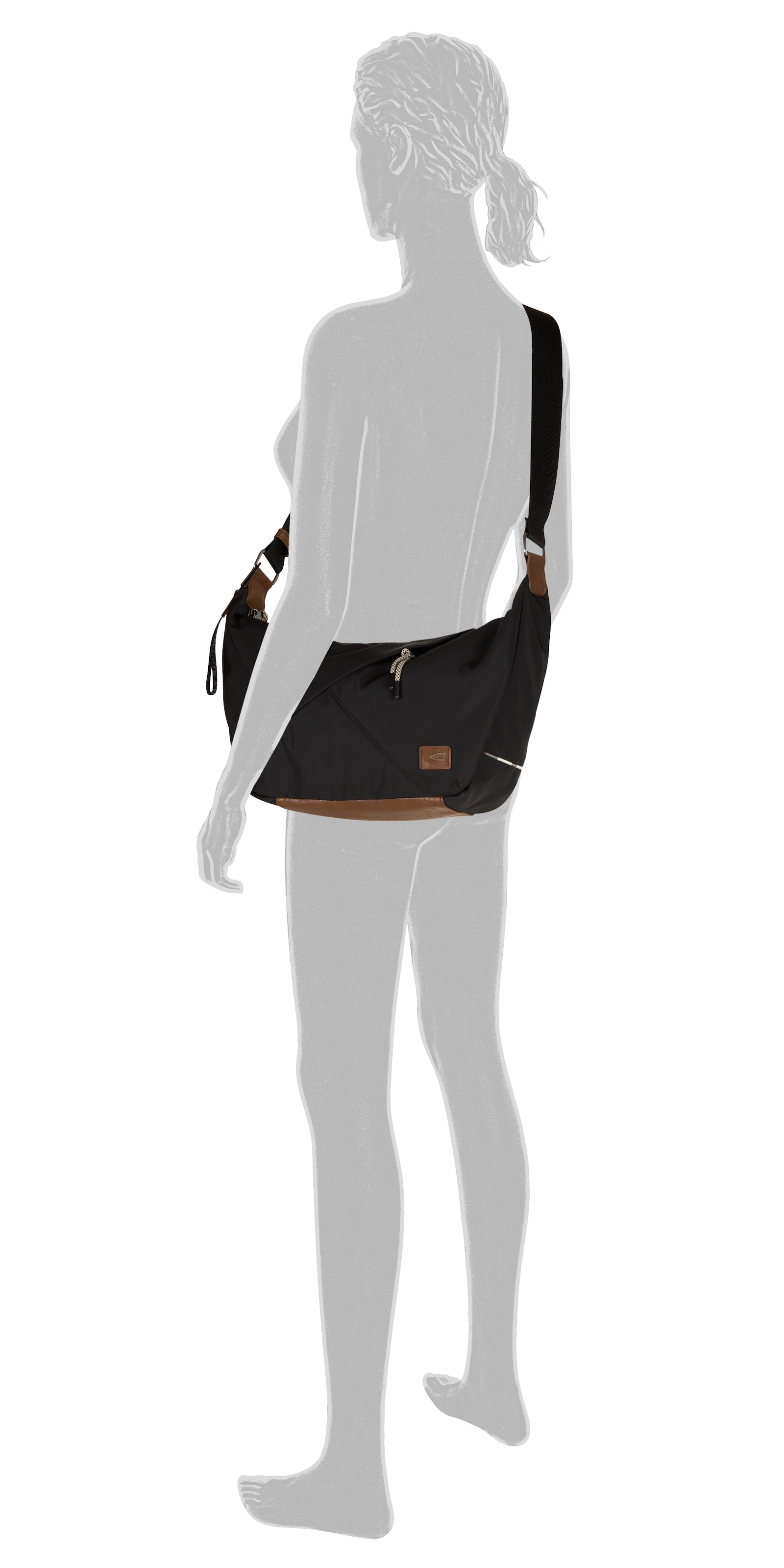 camel active Hobo »Aurum« aus recyceltem Polyester in Nylonstruktur, leicht & mit feinen Details