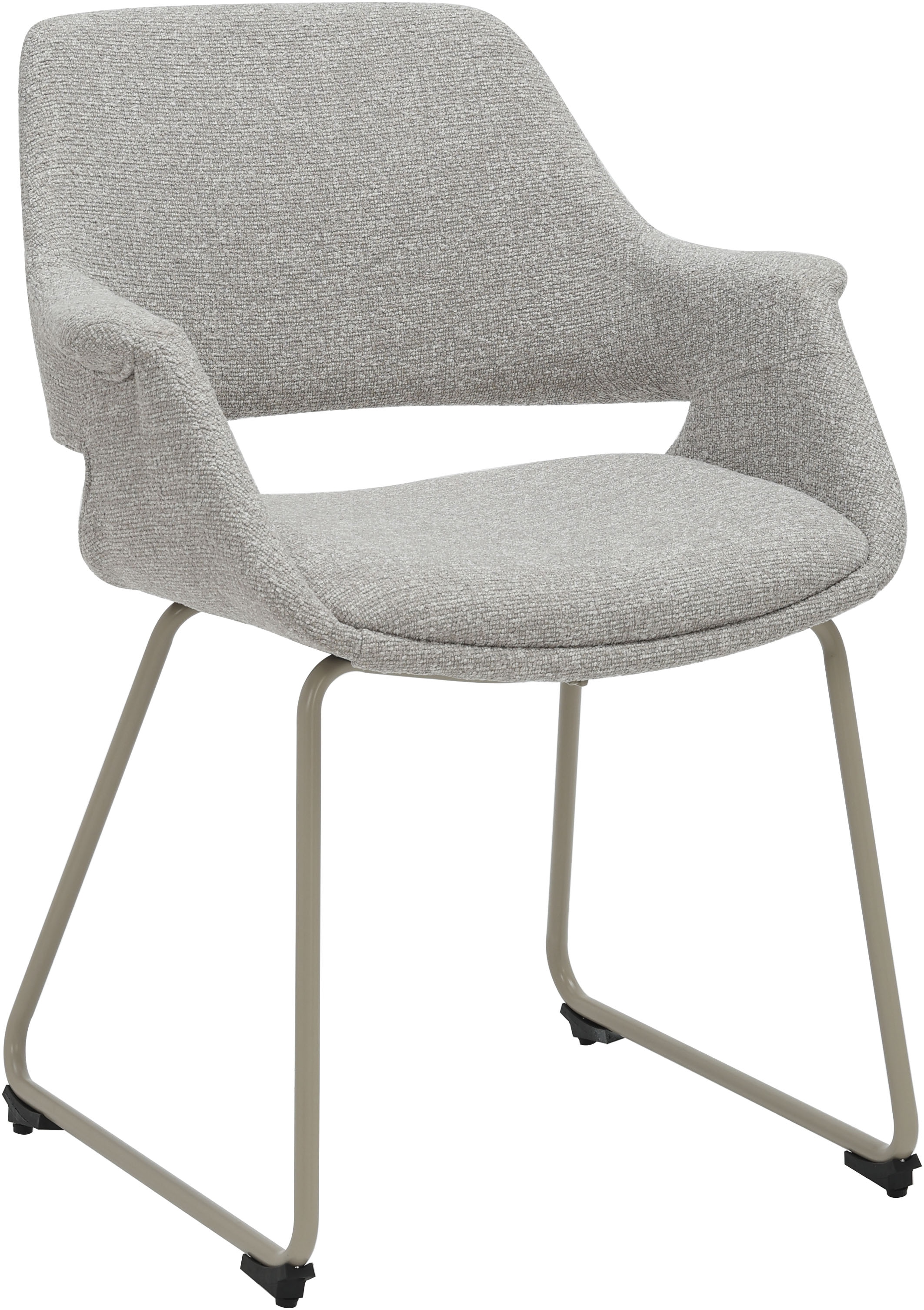 GOODproduct Chaise de salle à manger »Genna« (Ensemble) 2 cuispflegeleichter Webstoff Bezug, edles Metallgestell, Sitzhöhe 47 cm