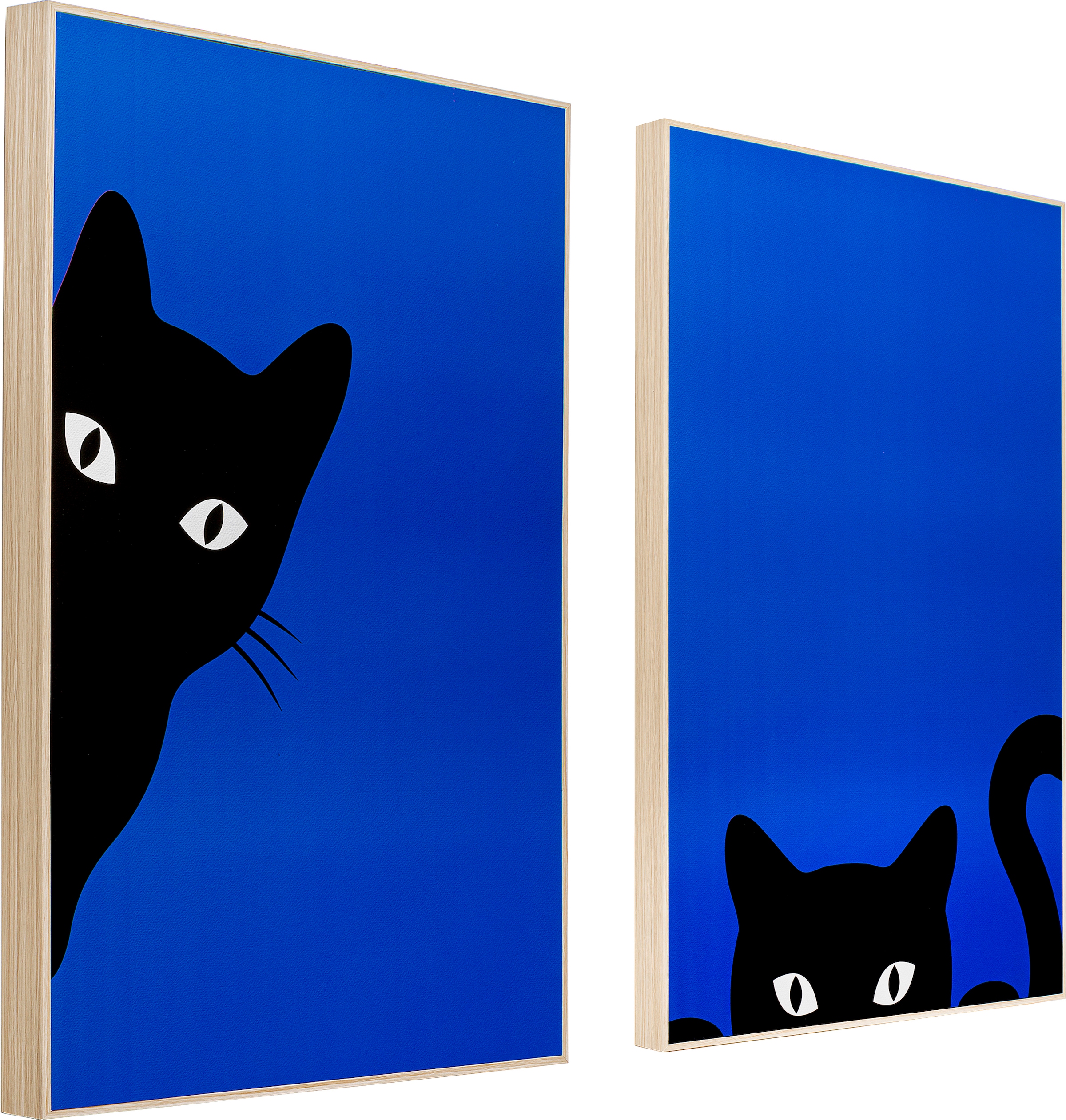 Kare Design Bild mit Rahmen »Gerahmtes Bild Ciao Gatto (2/Set)«