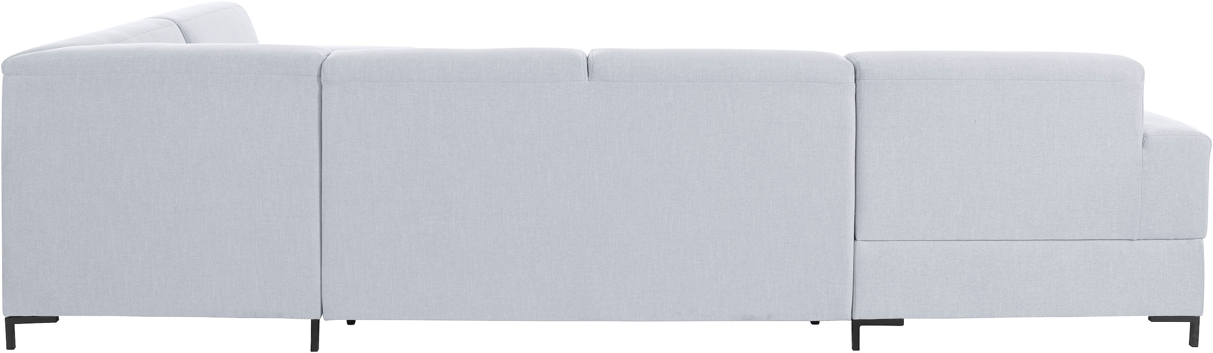 GOODproduct Wohnlandschaft »Grazzo U-Form«, hochwertige Stoffe aus recyceltem Material, Steppung im Sitzbereich