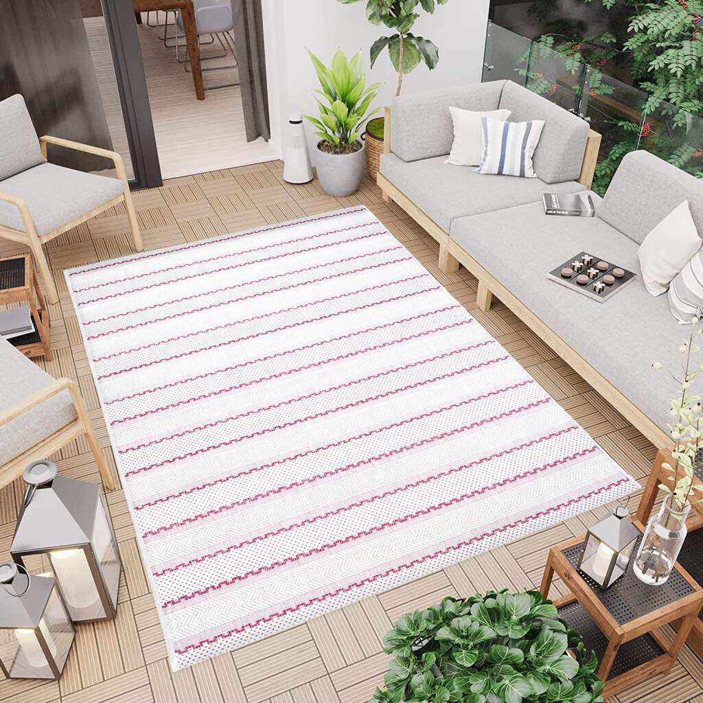 Image of Carpet City Outdoorteppich "Outdoor 720" rechteckig 5 mm Höhe In- und Outdoor geeignet, Geo-Muster, Wohnzimmer, Balkon, Terrasse