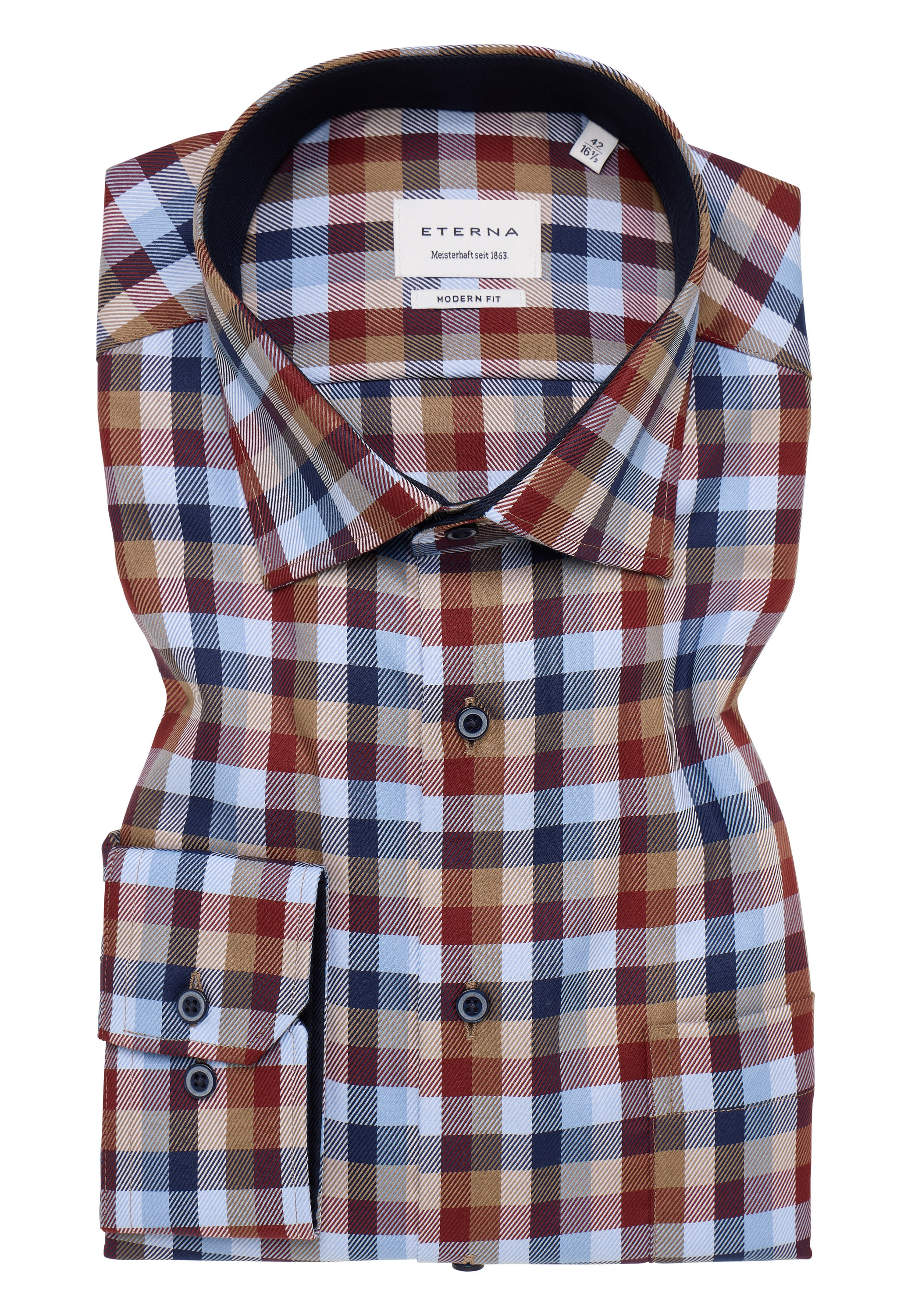 Eterna Langarmhemd »MODERN FIT« NON IRON (bügelfrei)