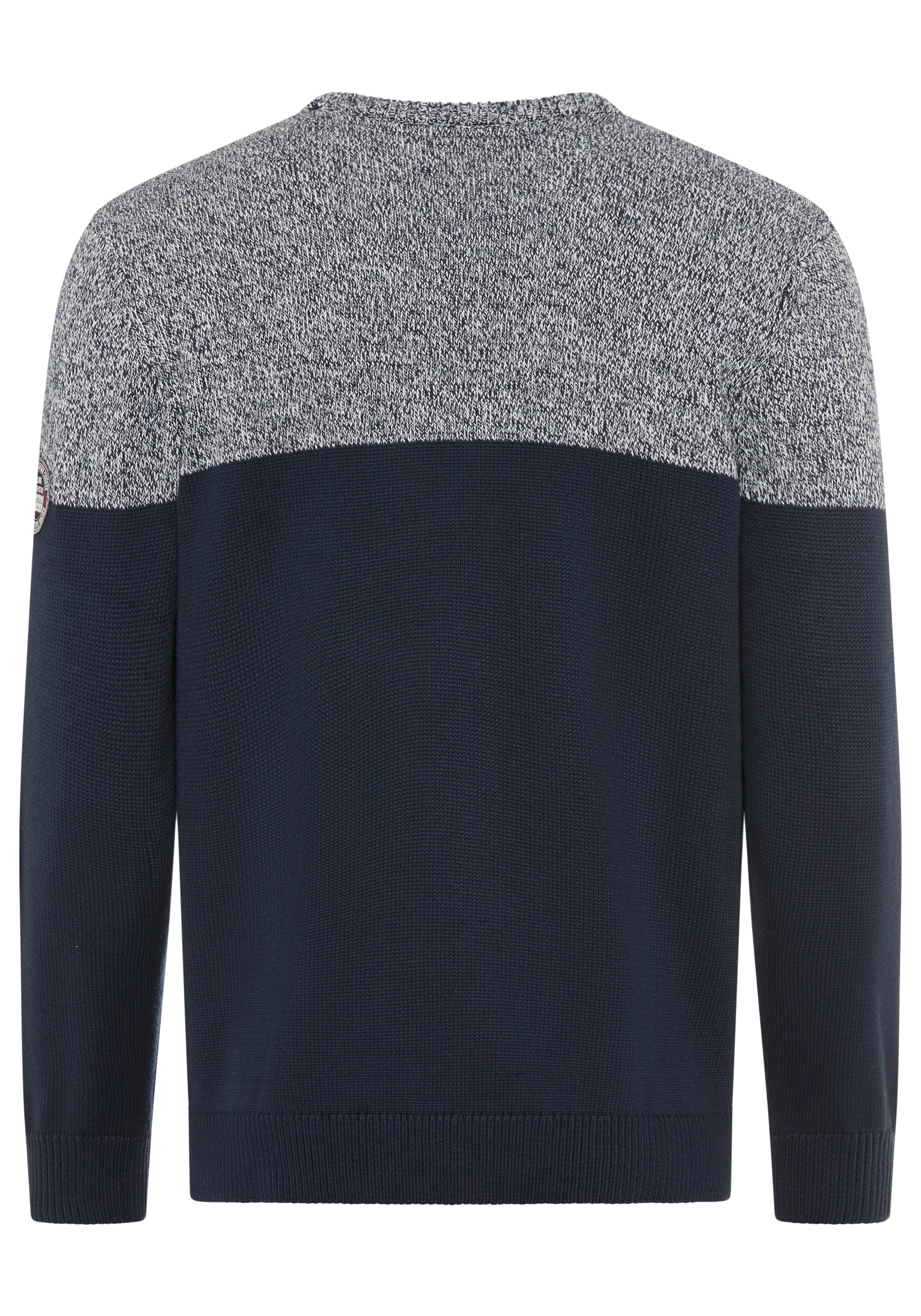 Man's World Pull à col rond »Neue Kollektion! Highlight melierter Look« aus Strick, mit Rundhalsausschnitt, reguläre Passform, mit Langarm