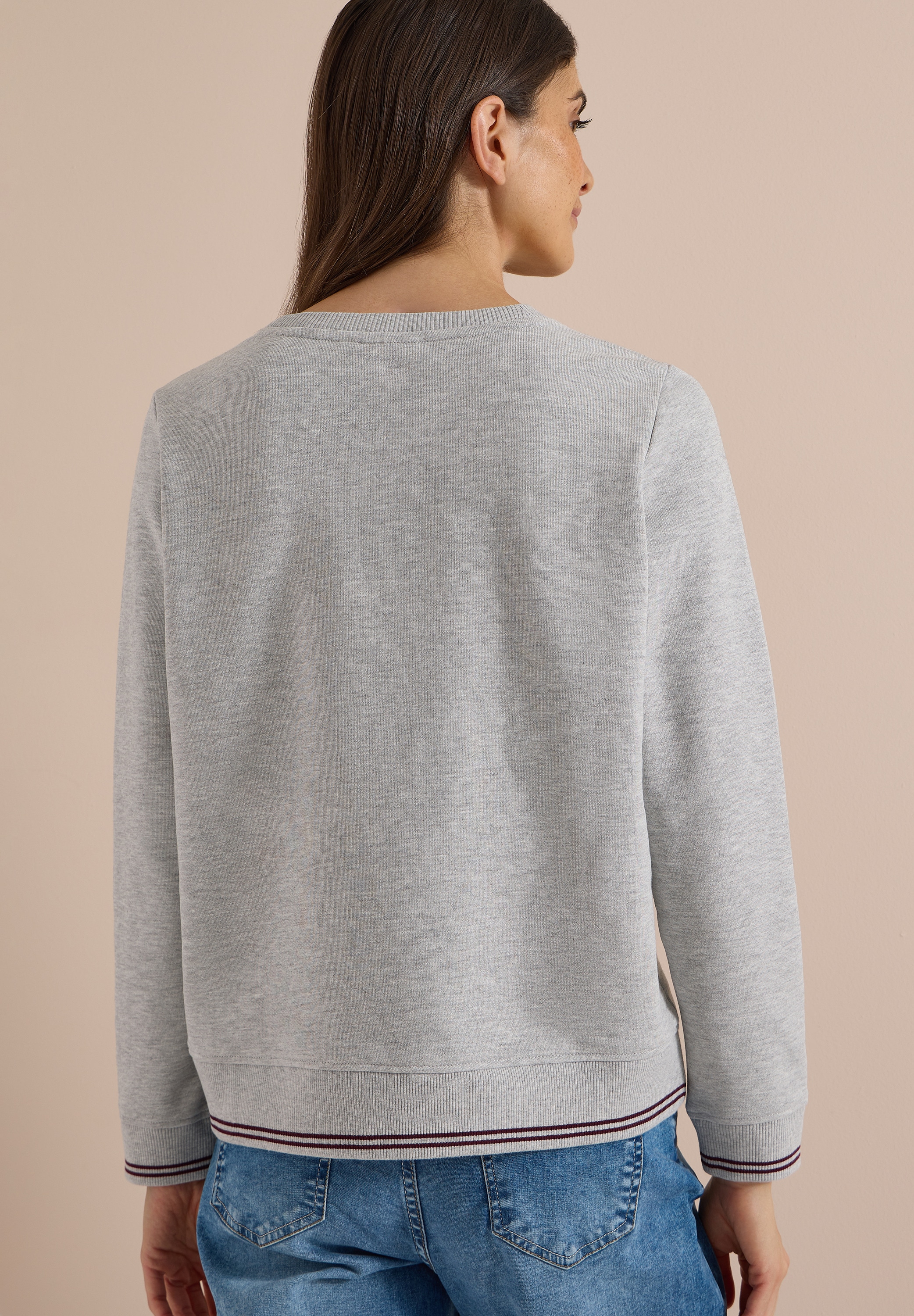 Cecil Sweater , mit Rundhals und Stickerei
