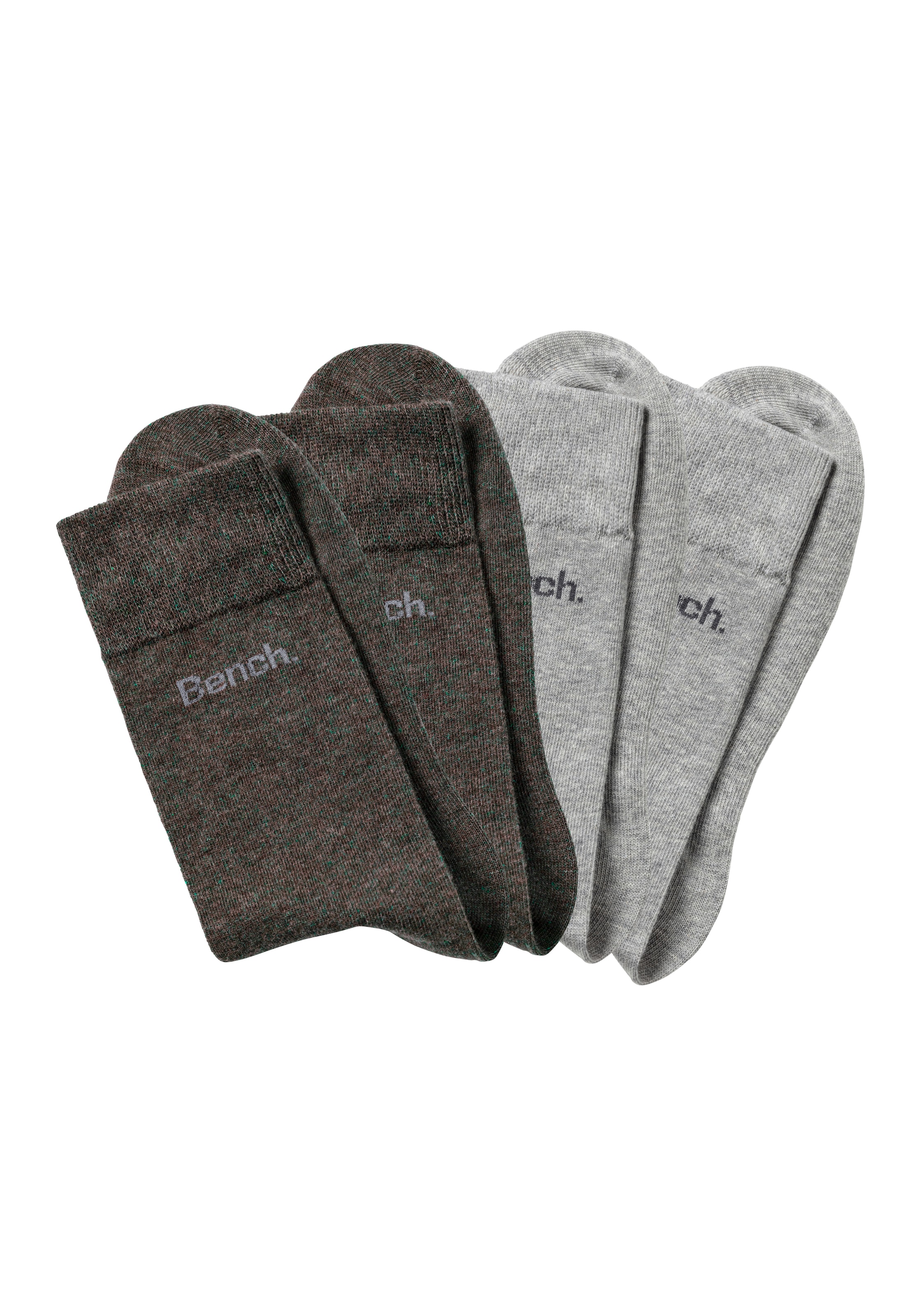 Bench. Basicsocken, (4 Paar), in angenehm weicher Markenqualität