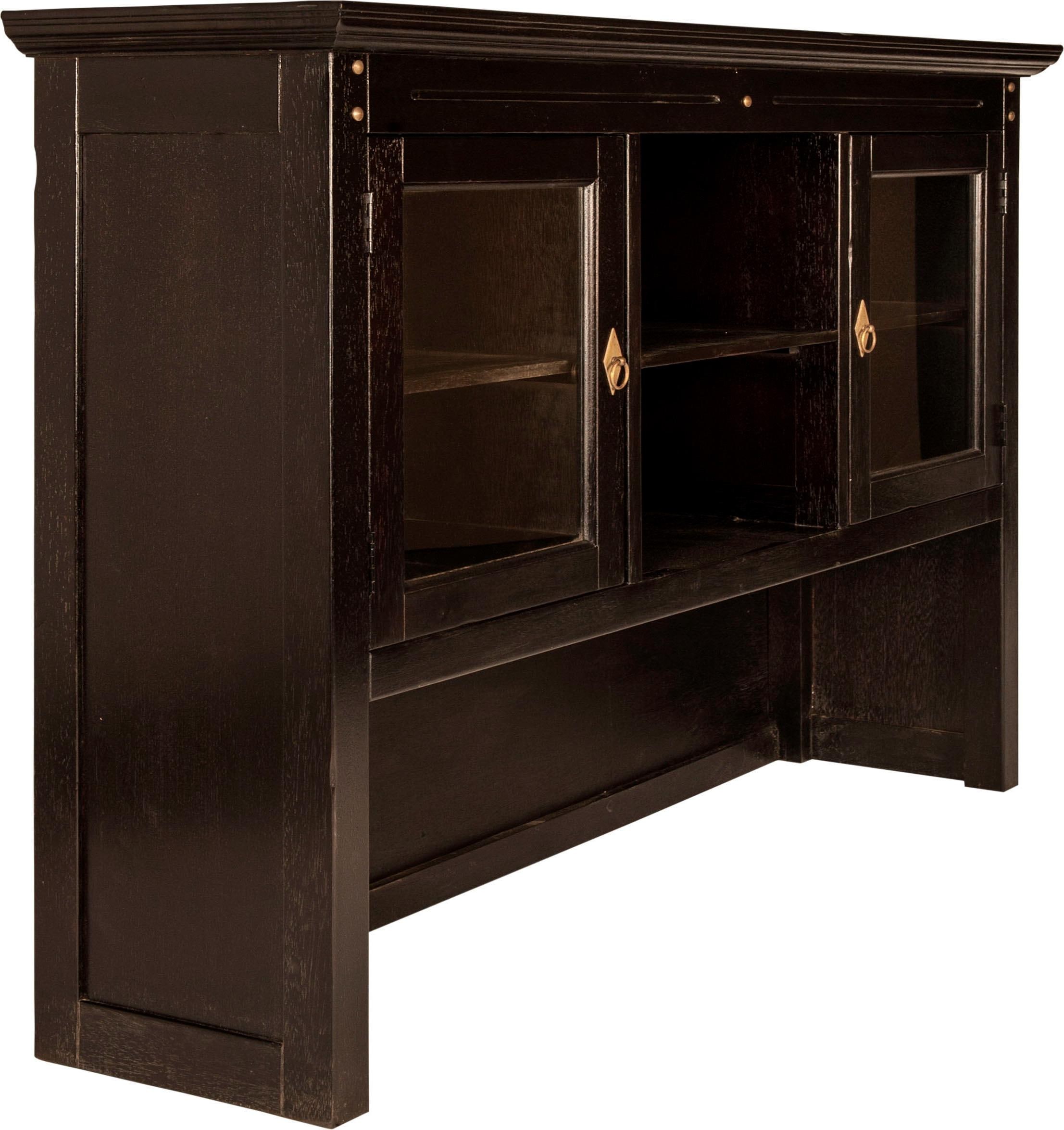 SIT Armoire à poser »Fès aus Akazie massiv mit 2 Glastüren & 2 Fächern« complément idéal pour le buffet