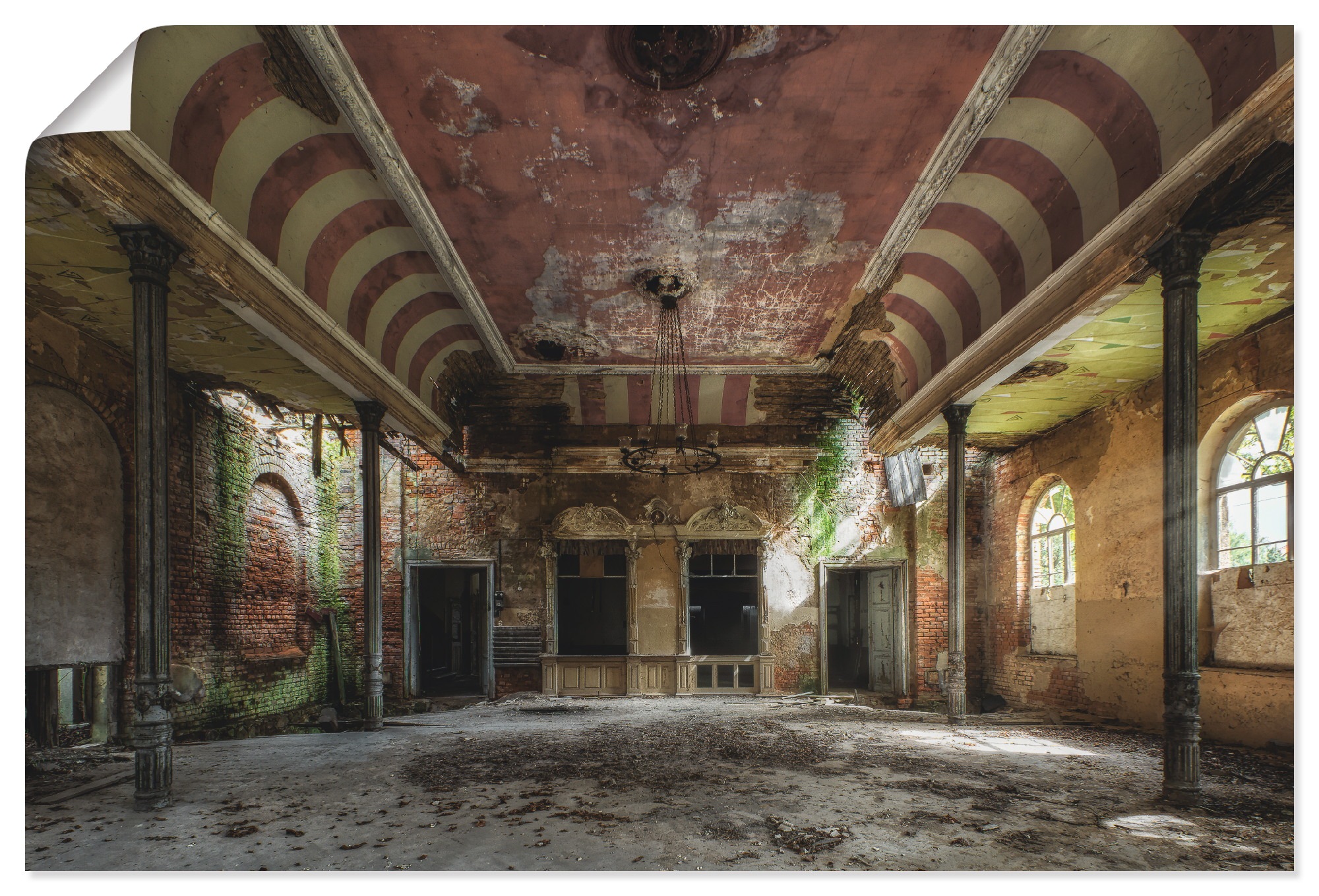 Image of Artland Wandbild »Verlassener Ort - Ballsaal«, Gebäude, (1 St.), in vielen Grössen & Produktarten - Alubild / Outdoorbild für den Aussenbereich, Leinwandbild, Poster, Wandaufkleber / Wandtattoo auch für Badezimmer geeignet bei Ackermann Versand Schweiz