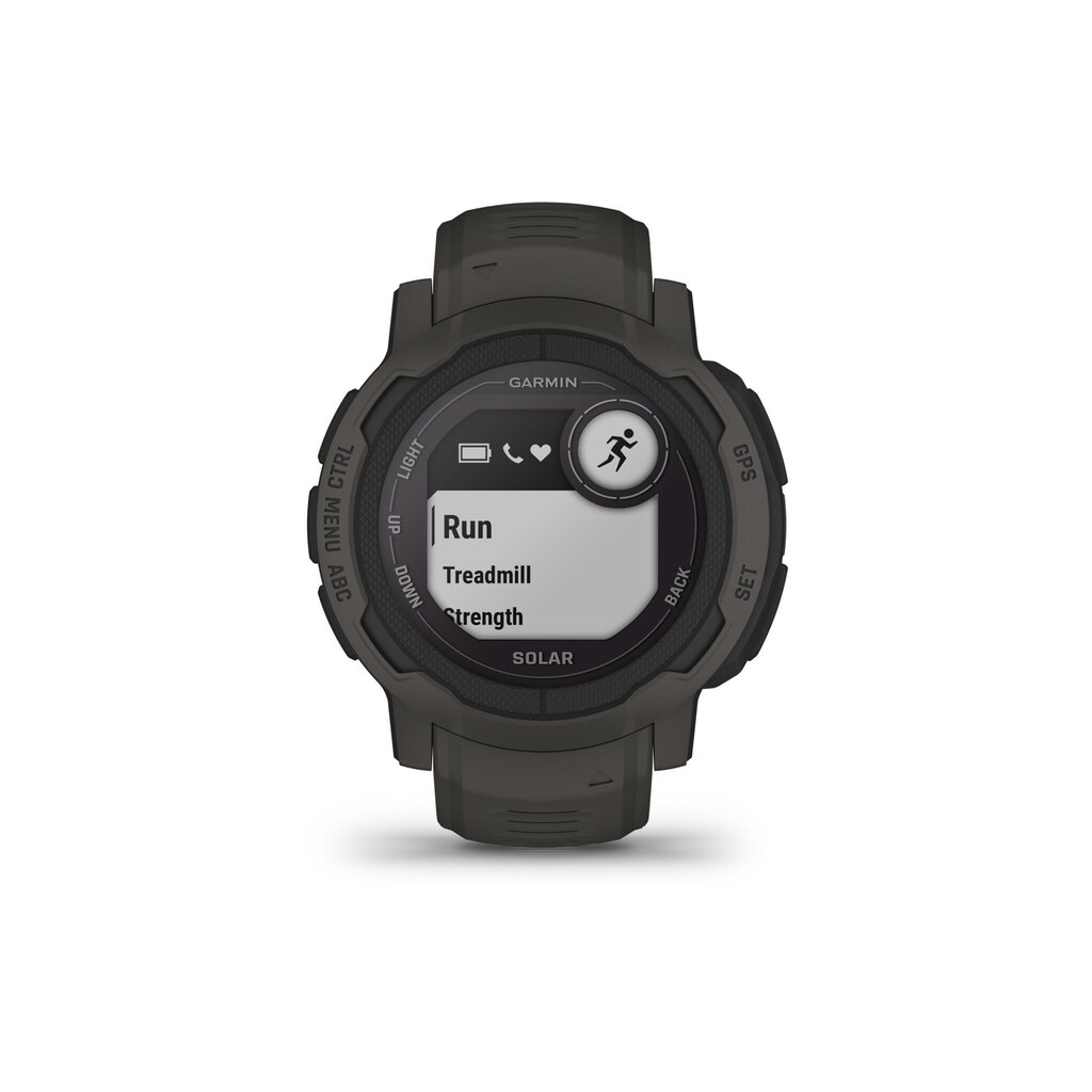 Garmin Smartwatch »GARMIN Sportuhr Instinct 2 Solar, A«, (Android Wear)