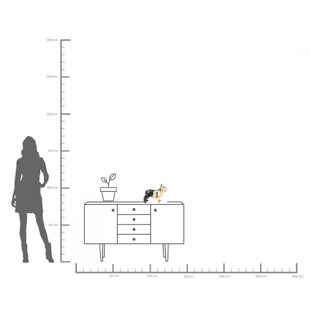 Kare Design Boîte à bijoux »Spardose Bulldog Gold-Schwarz«