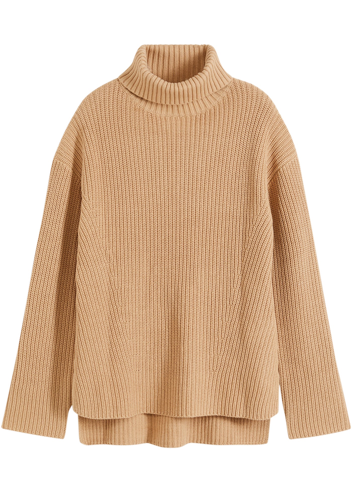 bonprix Pull à col roulé »Rollkragenpullover aus reiner Baumwolle« Rollkragenpullover aus reiner Baumwolle