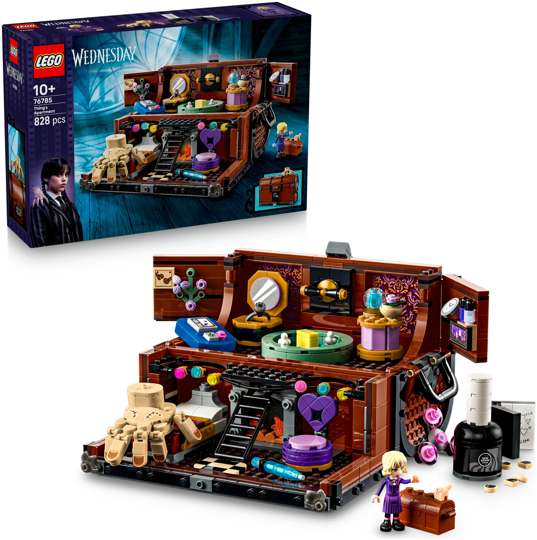 Image of LEGO Konstruktionsspielsteine "Die Wohnung des Eiskalten Händchens (76785), LEGO Wednesday" Made in Europe