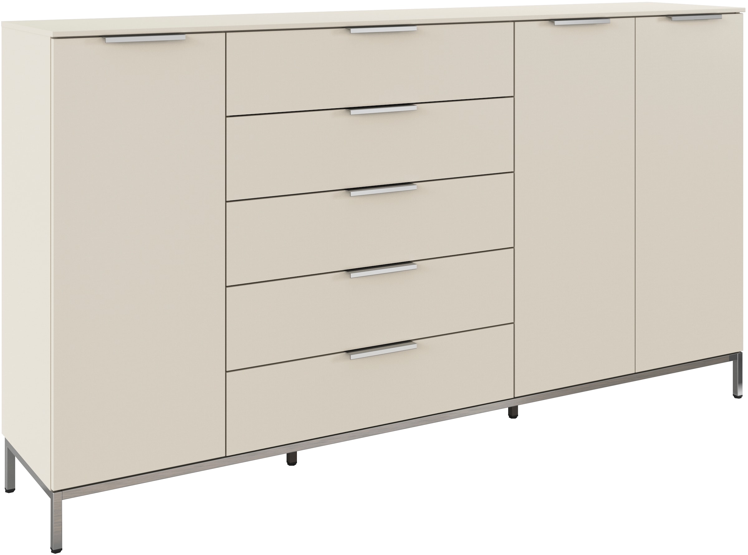 Image of rauch Kombikommode "Kommode Türkommode Sideboard Kombikommode FLIPP" Breite 200 cm mit 4 Einlegeböden, 3-türig mit 5 Schubladen und Soft-Close-Funktion