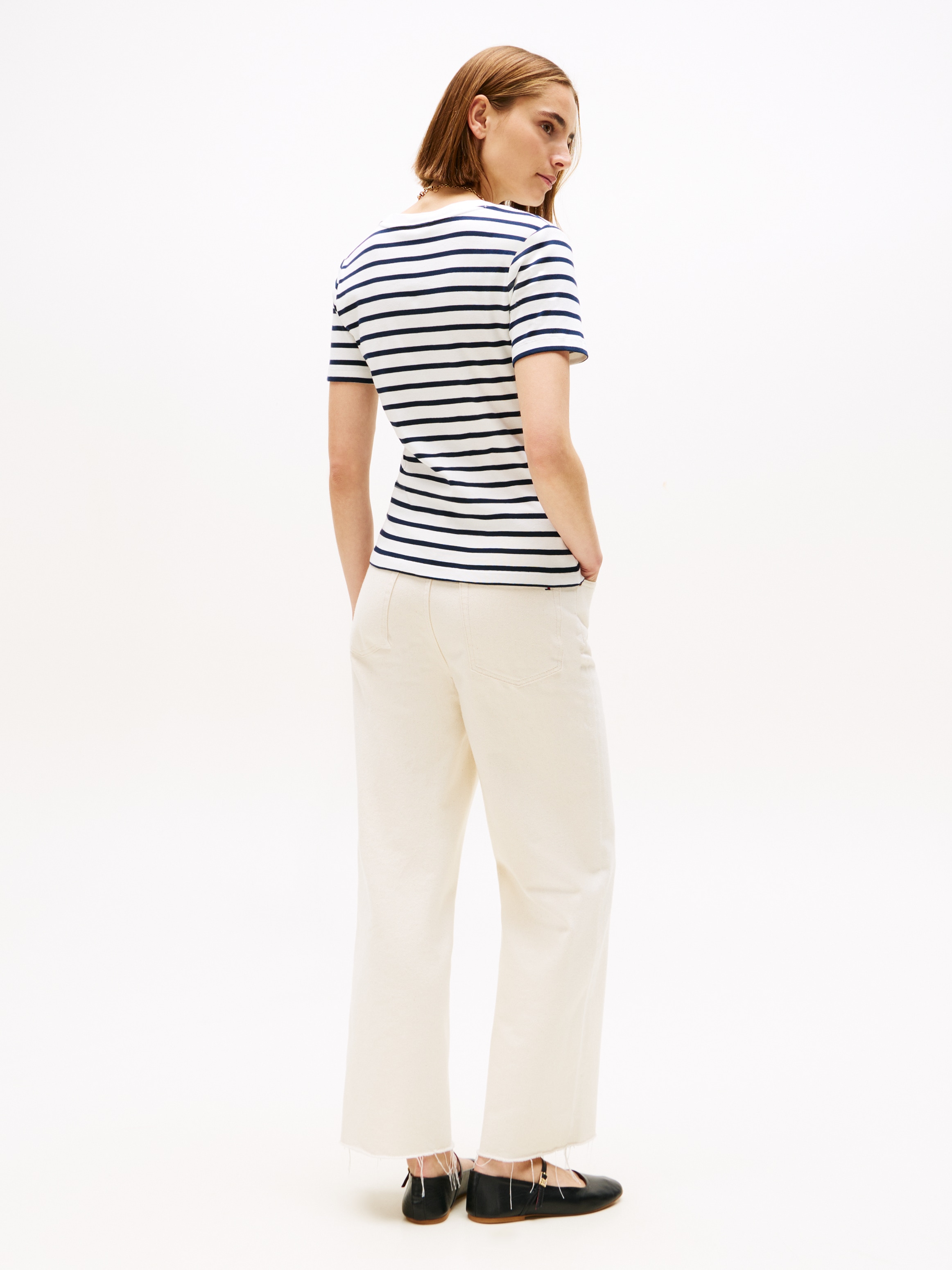 Tommy Hilfiger T-shirt »CODY V-NECK SHORT SLEEVE« mit V-Ausschnitt, Baumwolle, Slim Fit